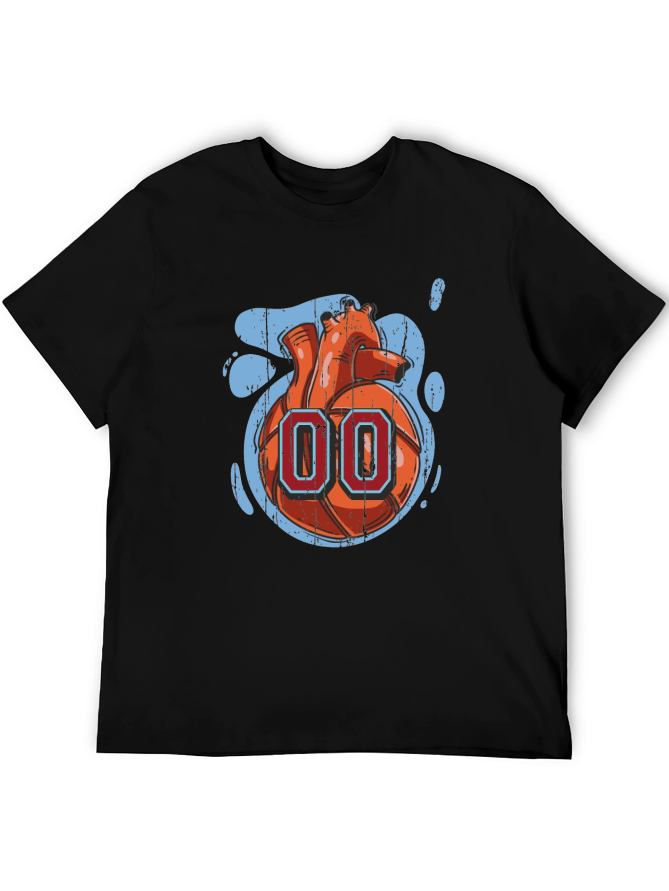 Heart-Ball Graphic Tee - Unique Style