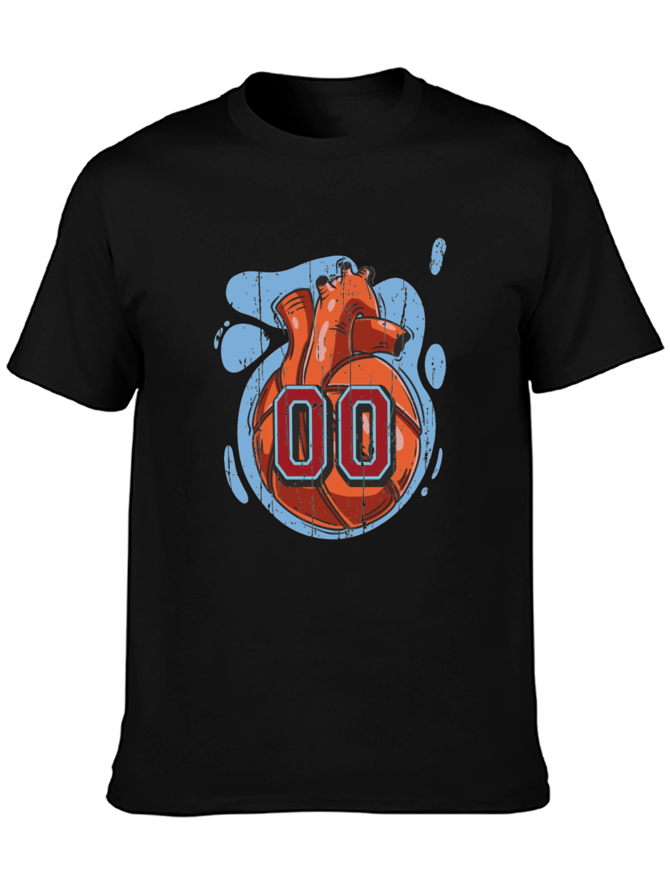 Heart-Ball Graphic Tee - Unique Style