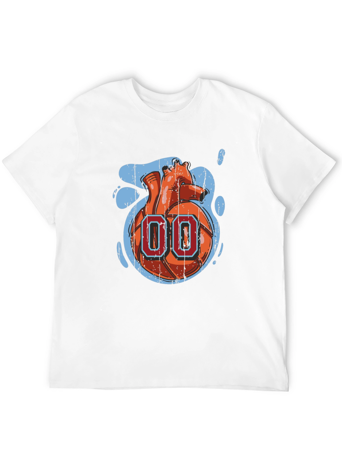 Heart-Ball Graphic Tee - Unique Style
