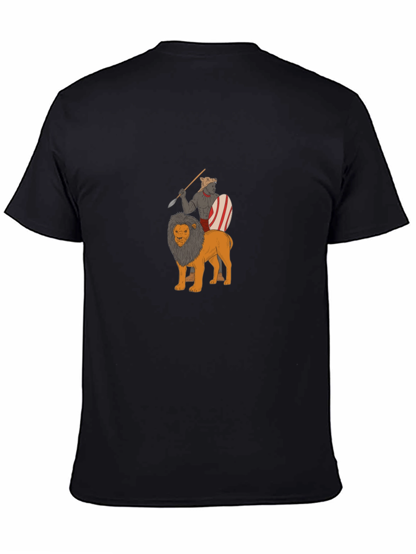 Warrior Riding Lion Graphic Tee