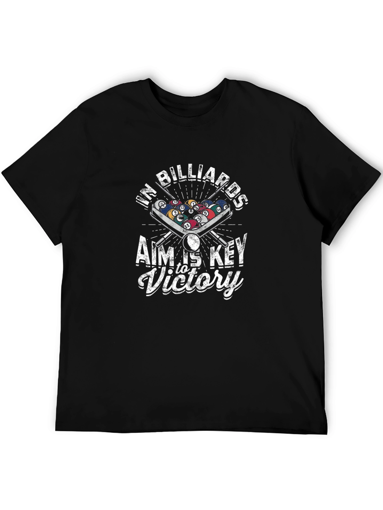 Billiards Aim is Key Victory Graphic Tee