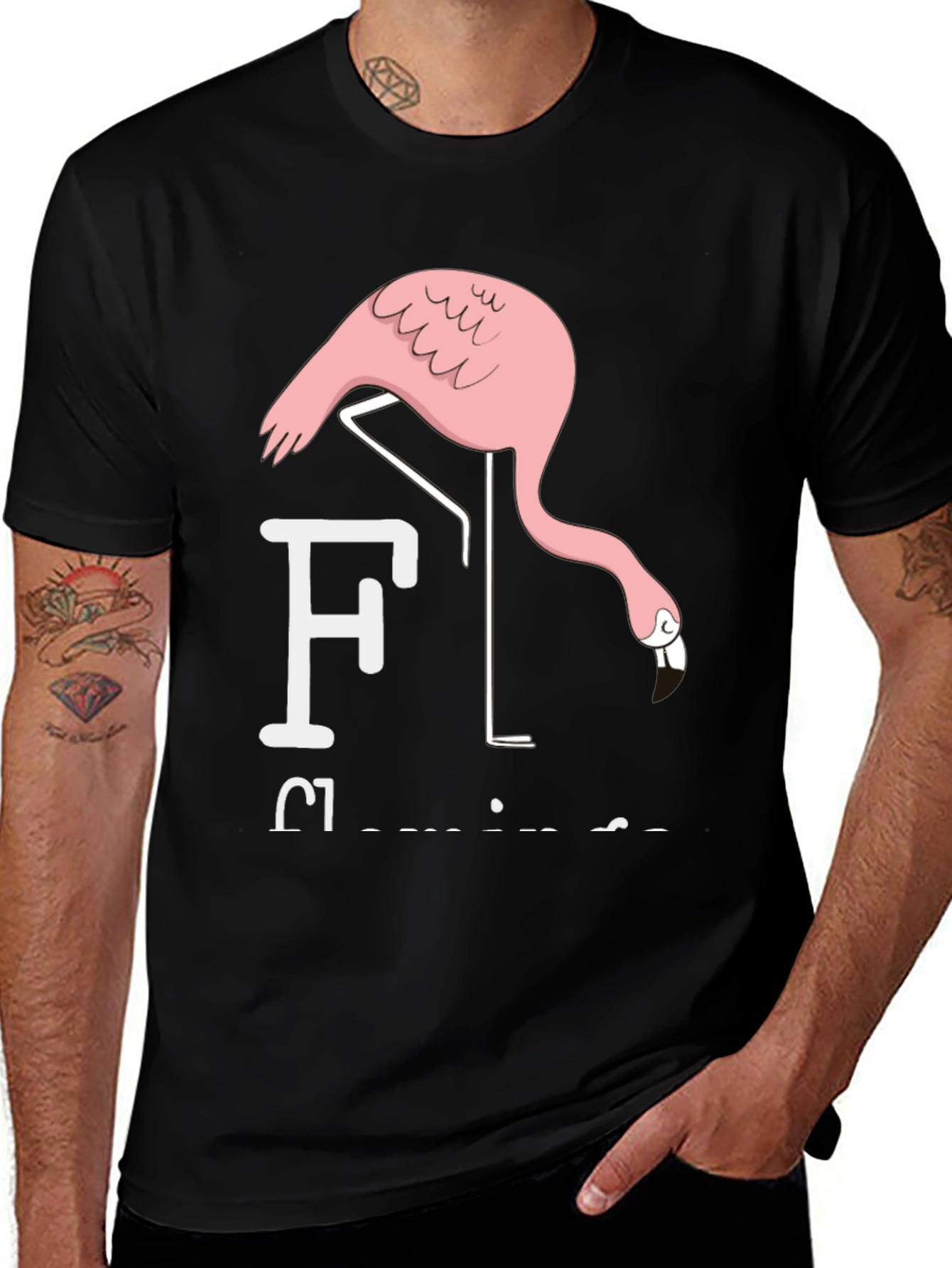 Funny Flamingo T-Shirt - Quirky Graphic Tee
