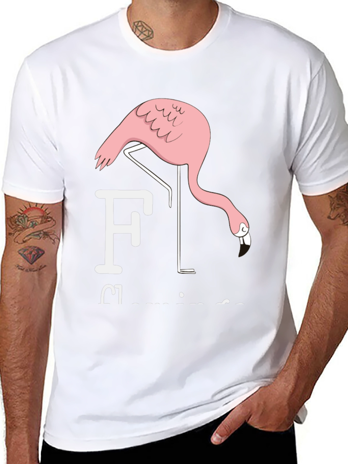 Funny Flamingo T-Shirt - Quirky Graphic Tee