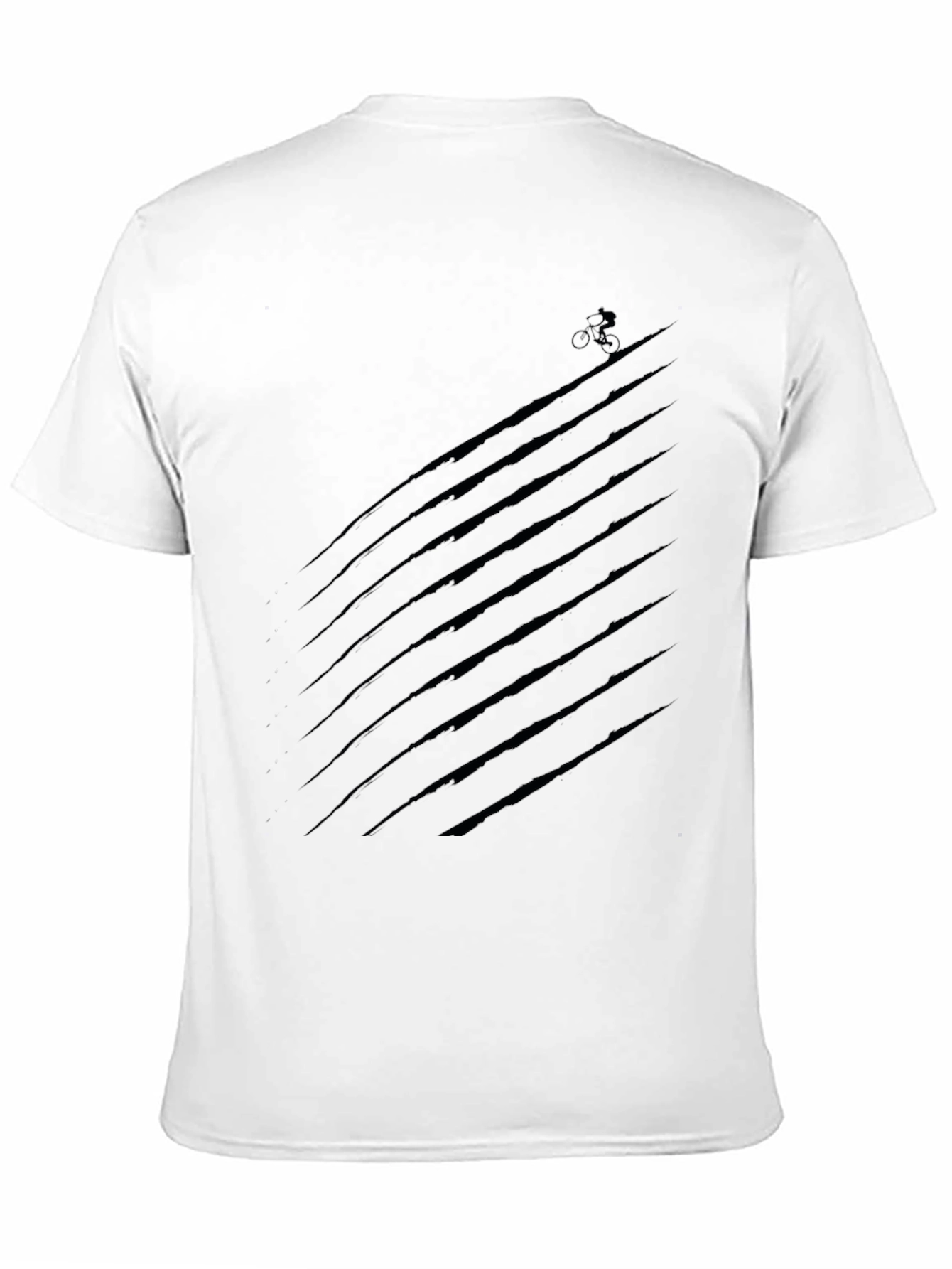 Mens Black Graphic Tee - Mountain Biker