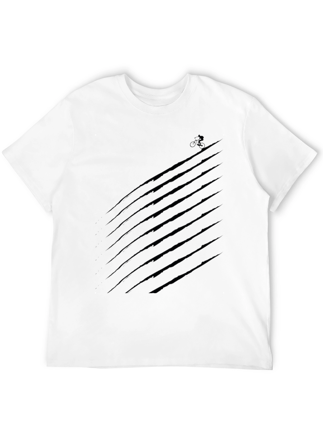 Mens Black Graphic Tee - Mountain Biker
