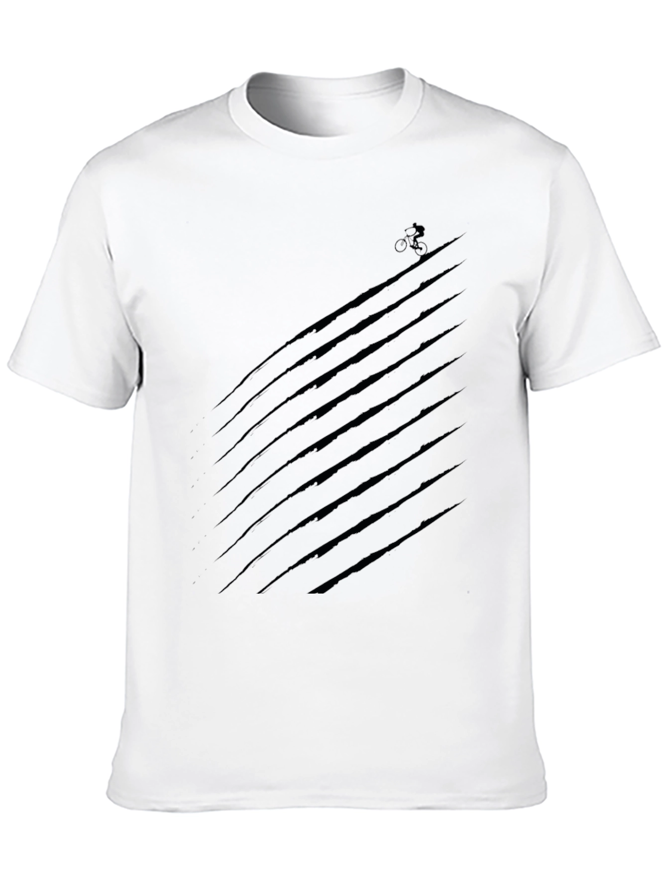 Mens Black Graphic Tee - Mountain Biker