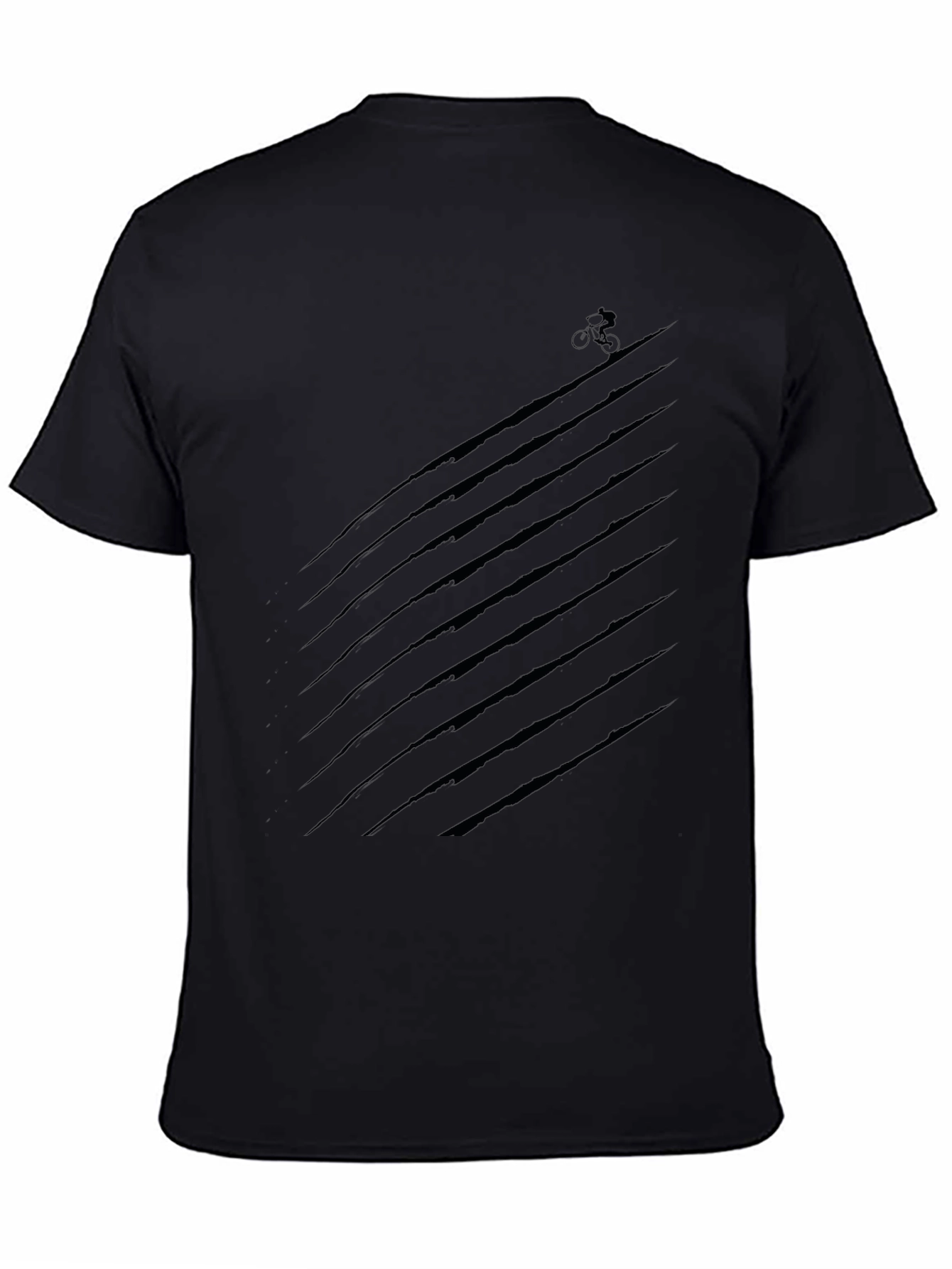 Mens Black Graphic Tee - Mountain Biker