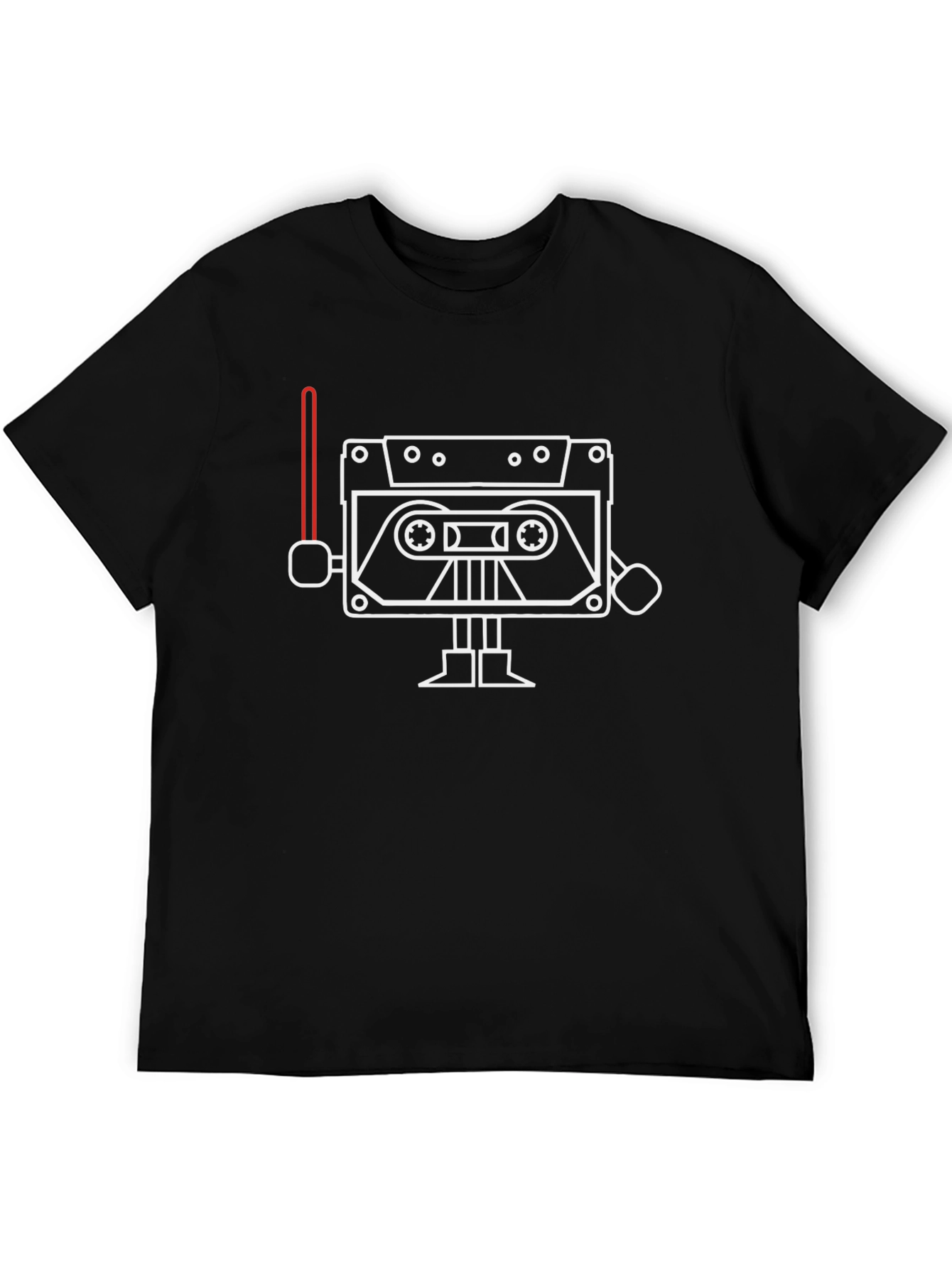 Cassette Robot T-Shirt - Retro Style