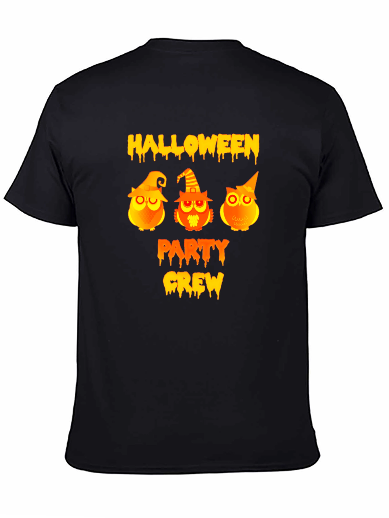 Halloween Party Crew Owls Graphic T-Shirt