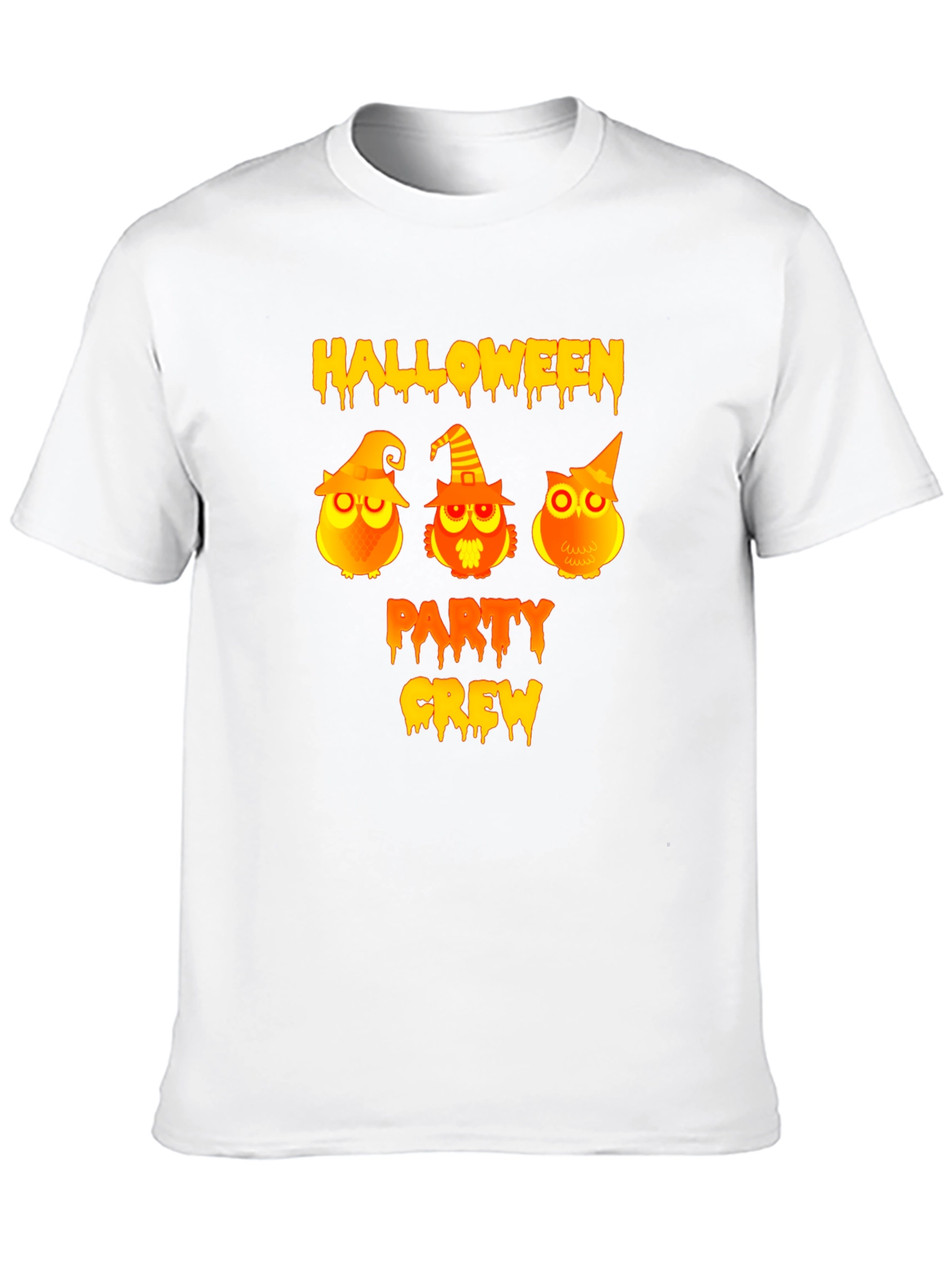 Halloween Party Crew Owls Graphic T-Shirt