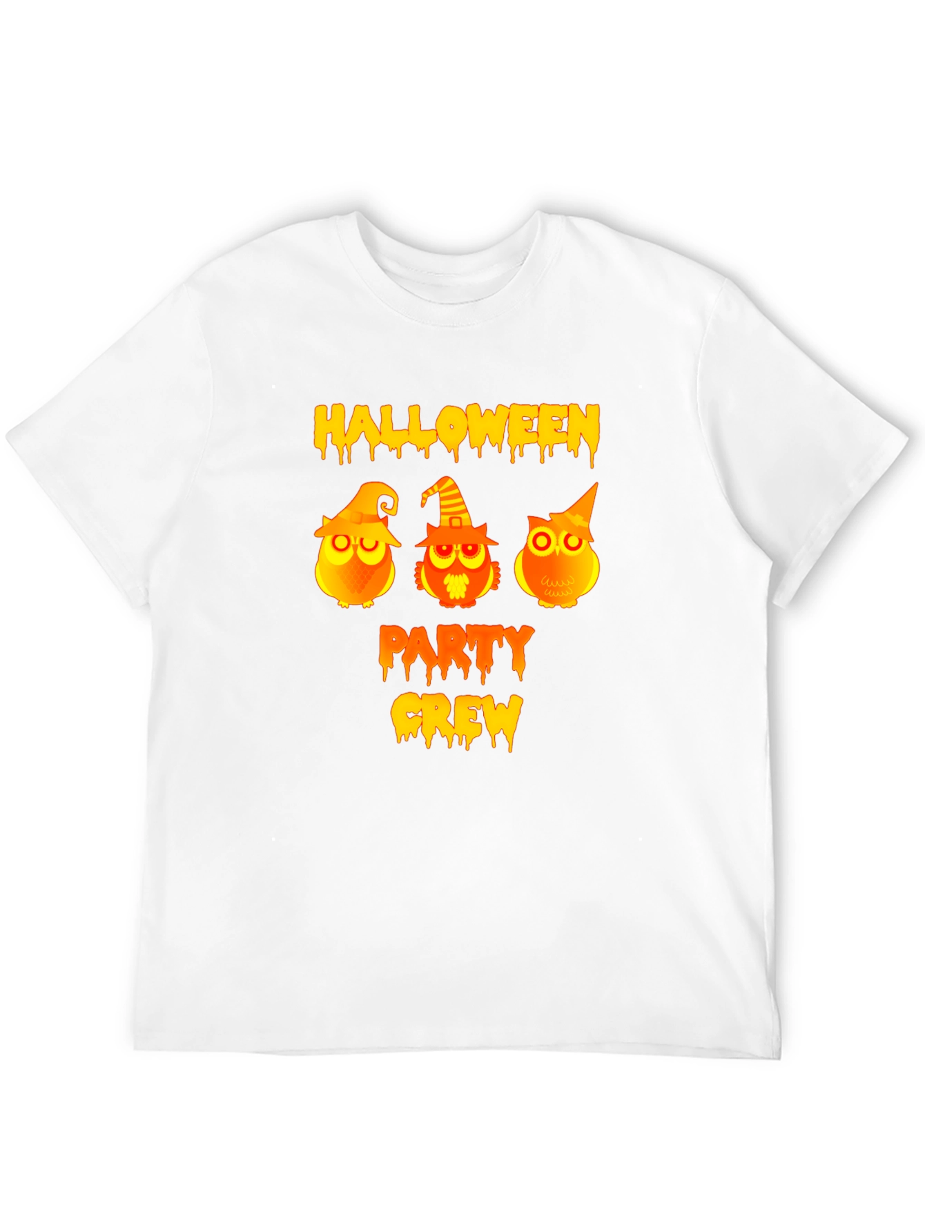 Halloween Party Crew Owls Graphic T-Shirt