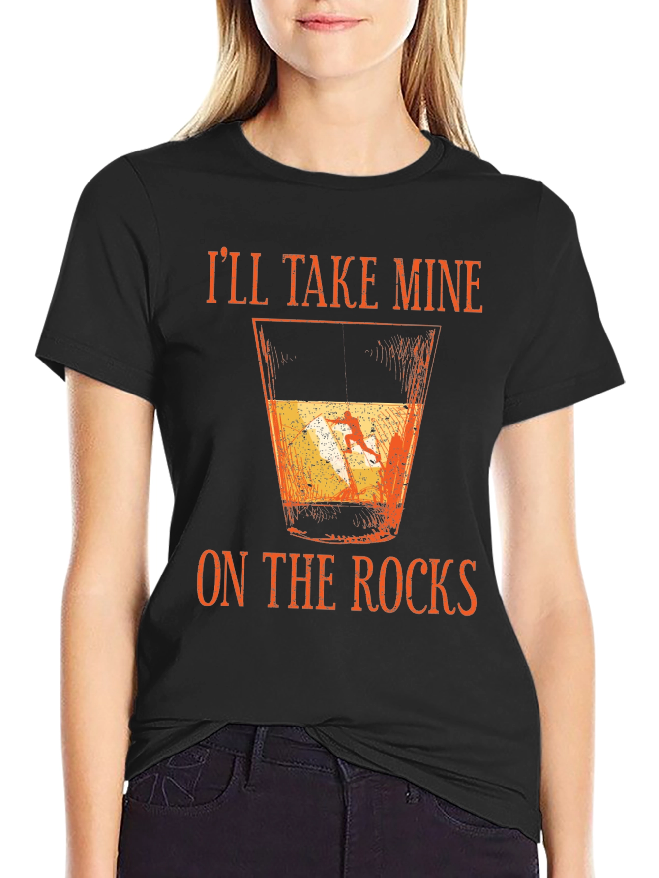 Ill Take Mine On The Rocks Graphic T-Shirt