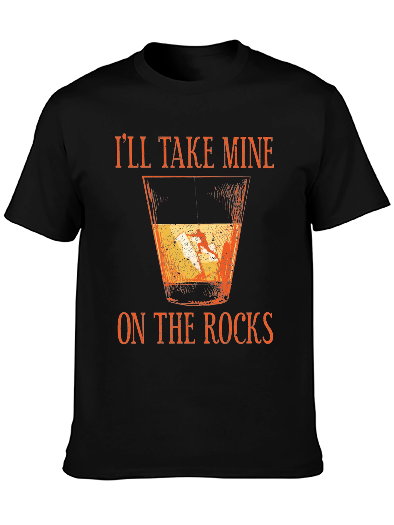Ill Take Mine On The Rocks Graphic T-Shirt