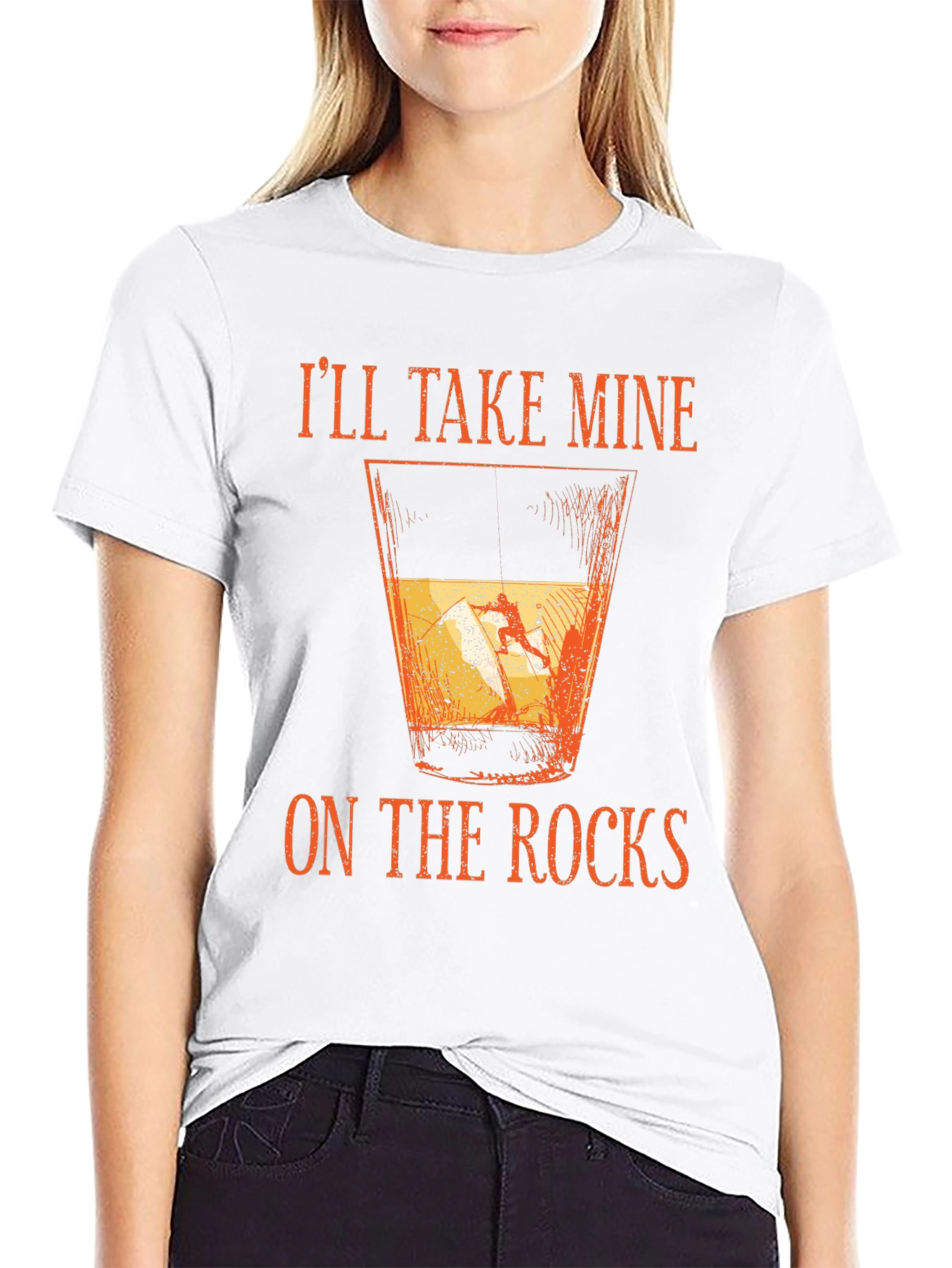 Ill Take Mine On The Rocks Graphic T-Shirt