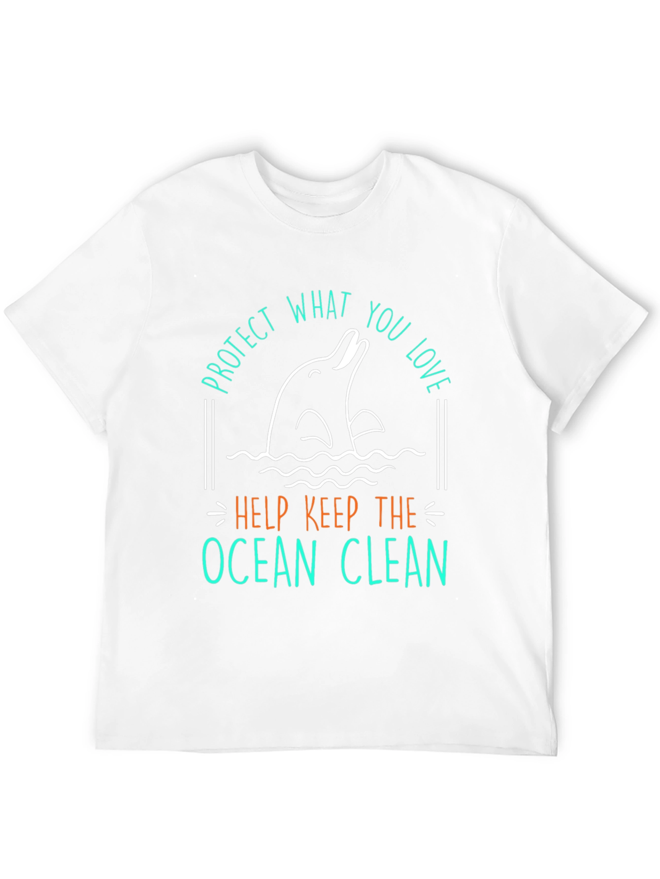 Protect What You Love Dolphin Graphic T-Shirt
