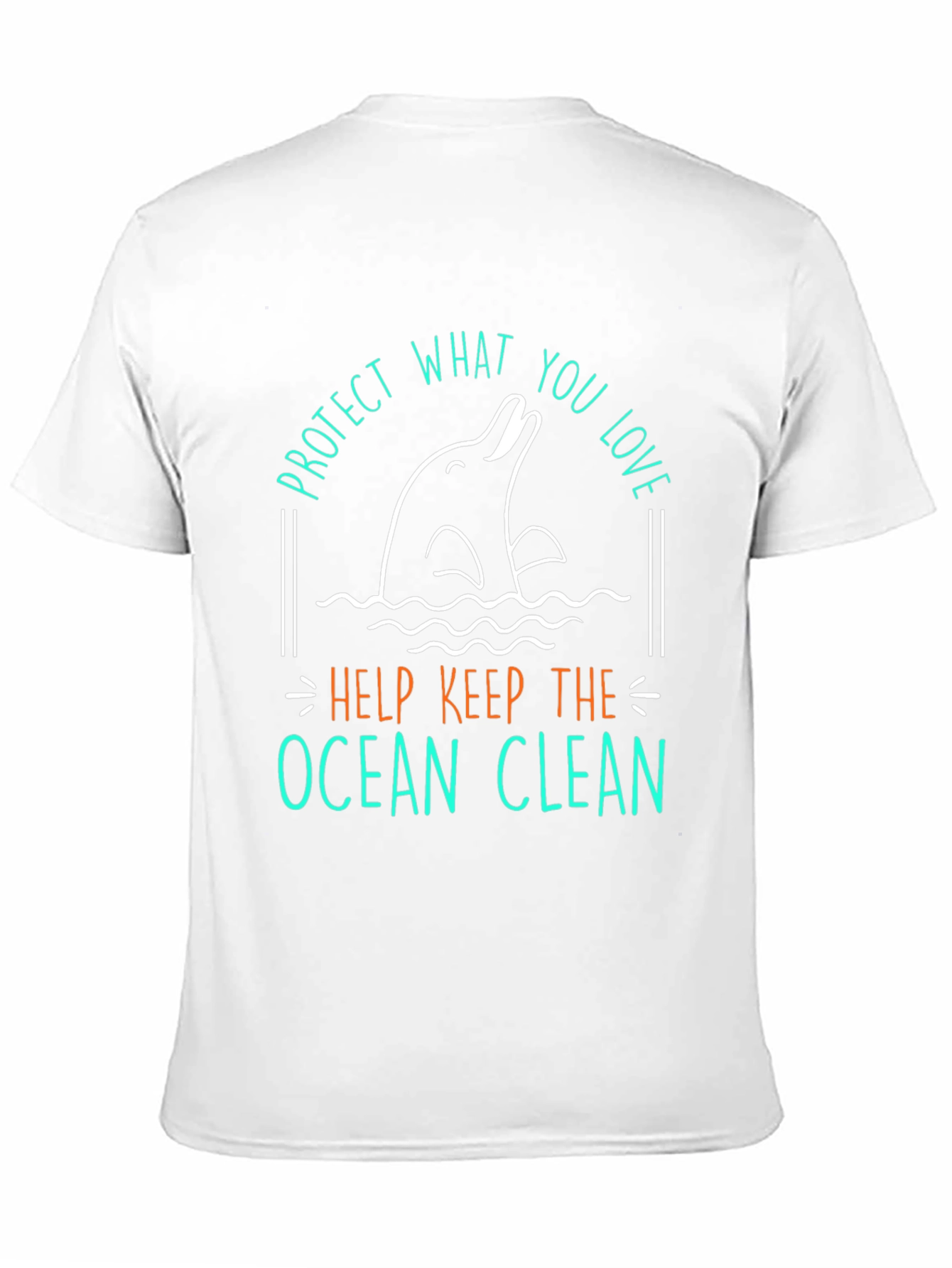 Protect What You Love Dolphin Graphic T-Shirt