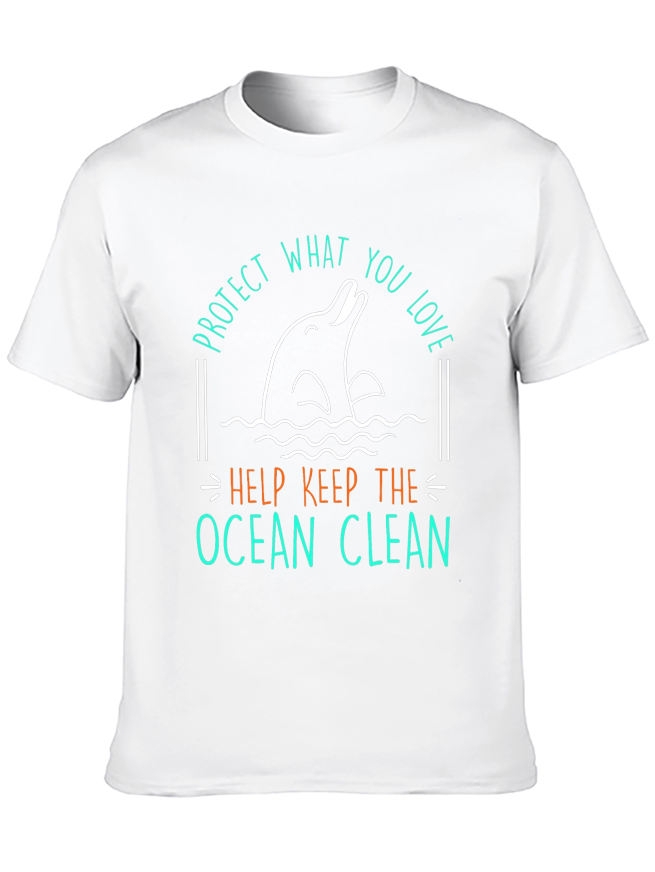 Protect What You Love Dolphin Graphic T-Shirt