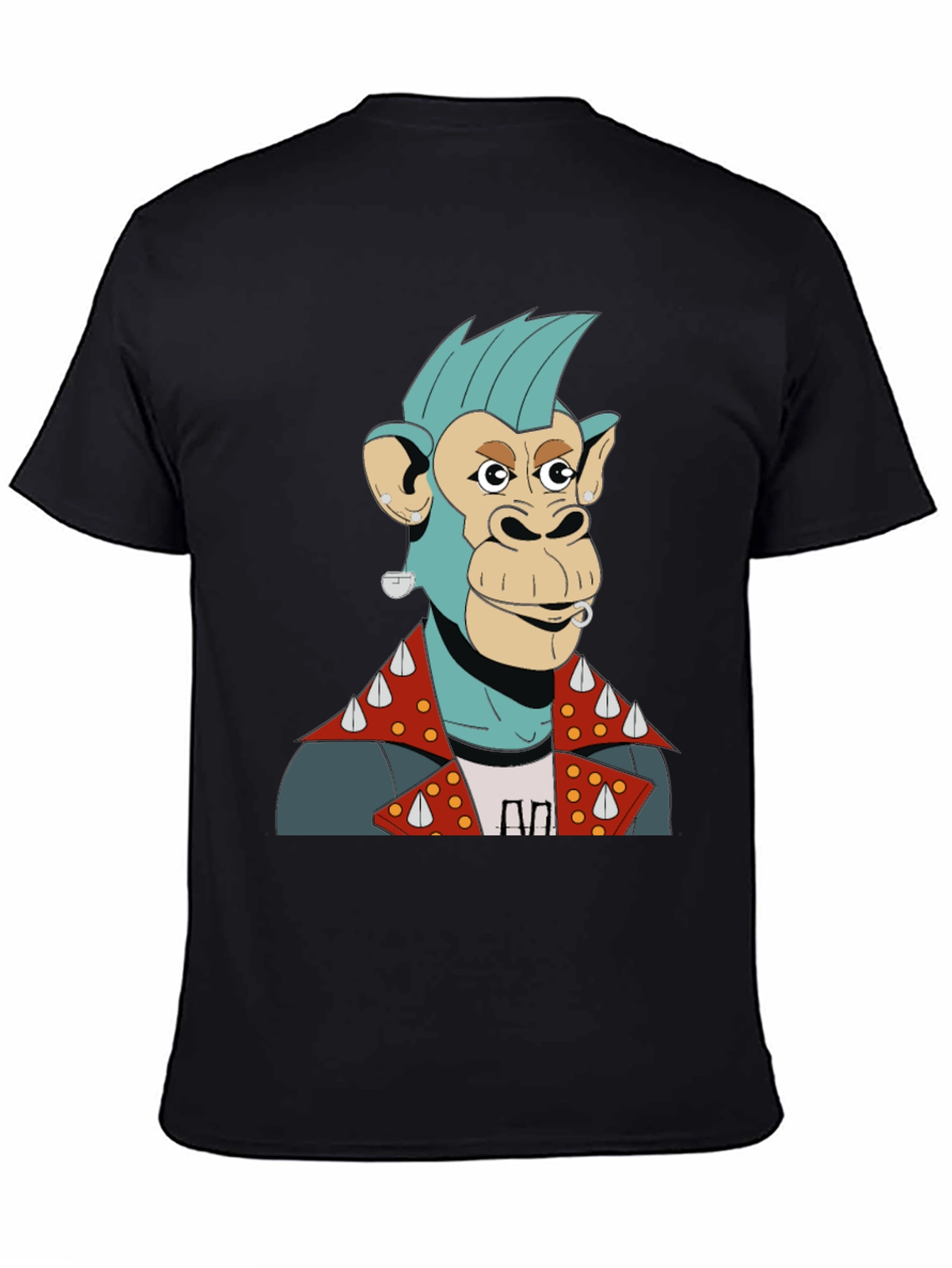 Cool Punk Ape Graphic T-Shirt
