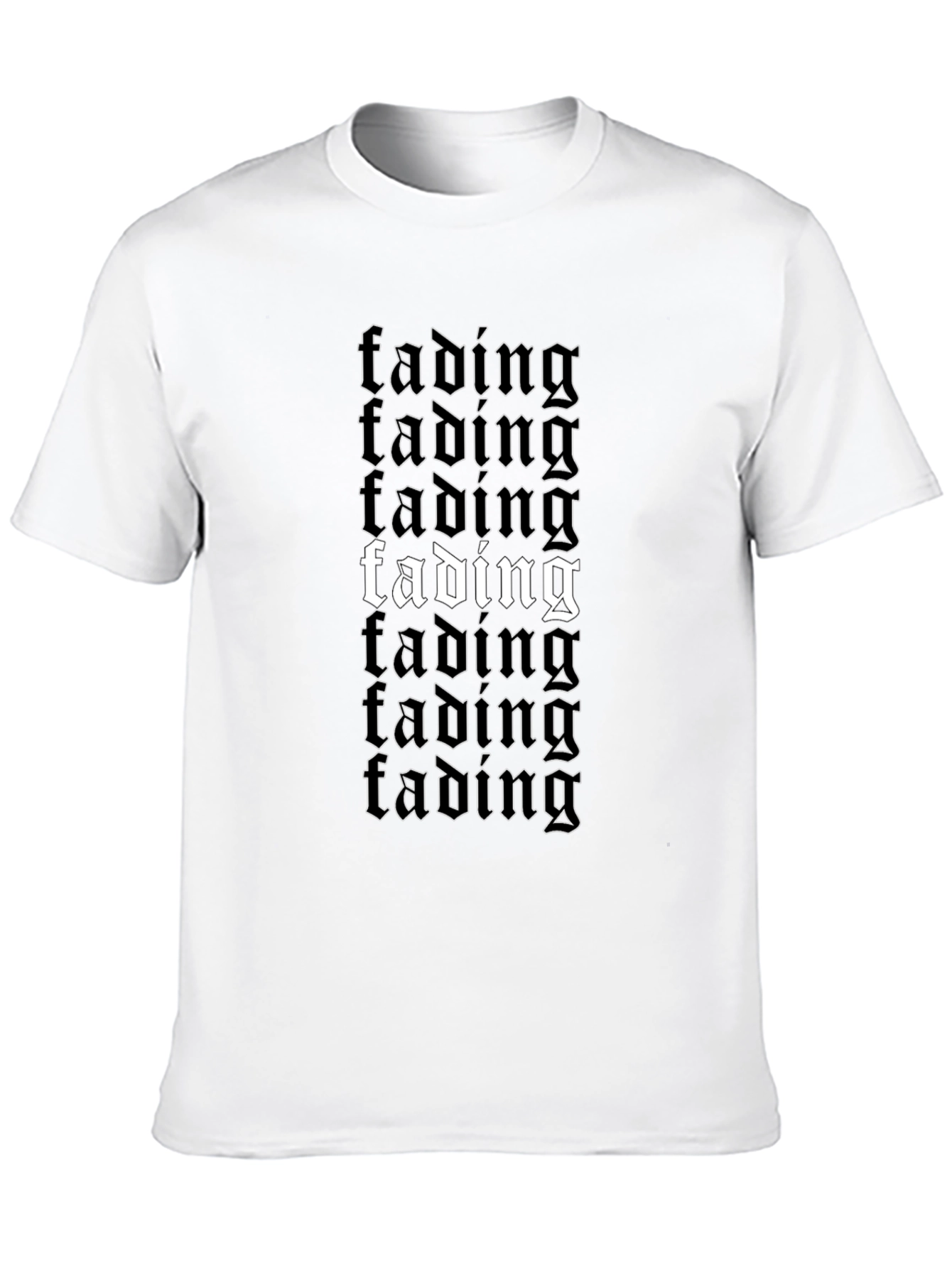 Fading Graphic Black T-Shirt
