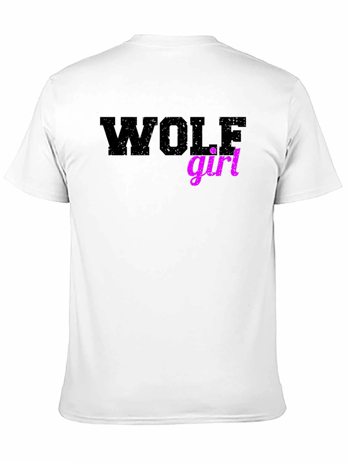 Wolf Girl Graphic Tee - Trendy Novelty T-Shirt
