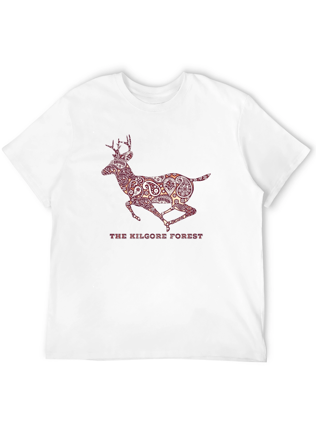 Kilgore Forest Deer Graphic T-Shirt - Black