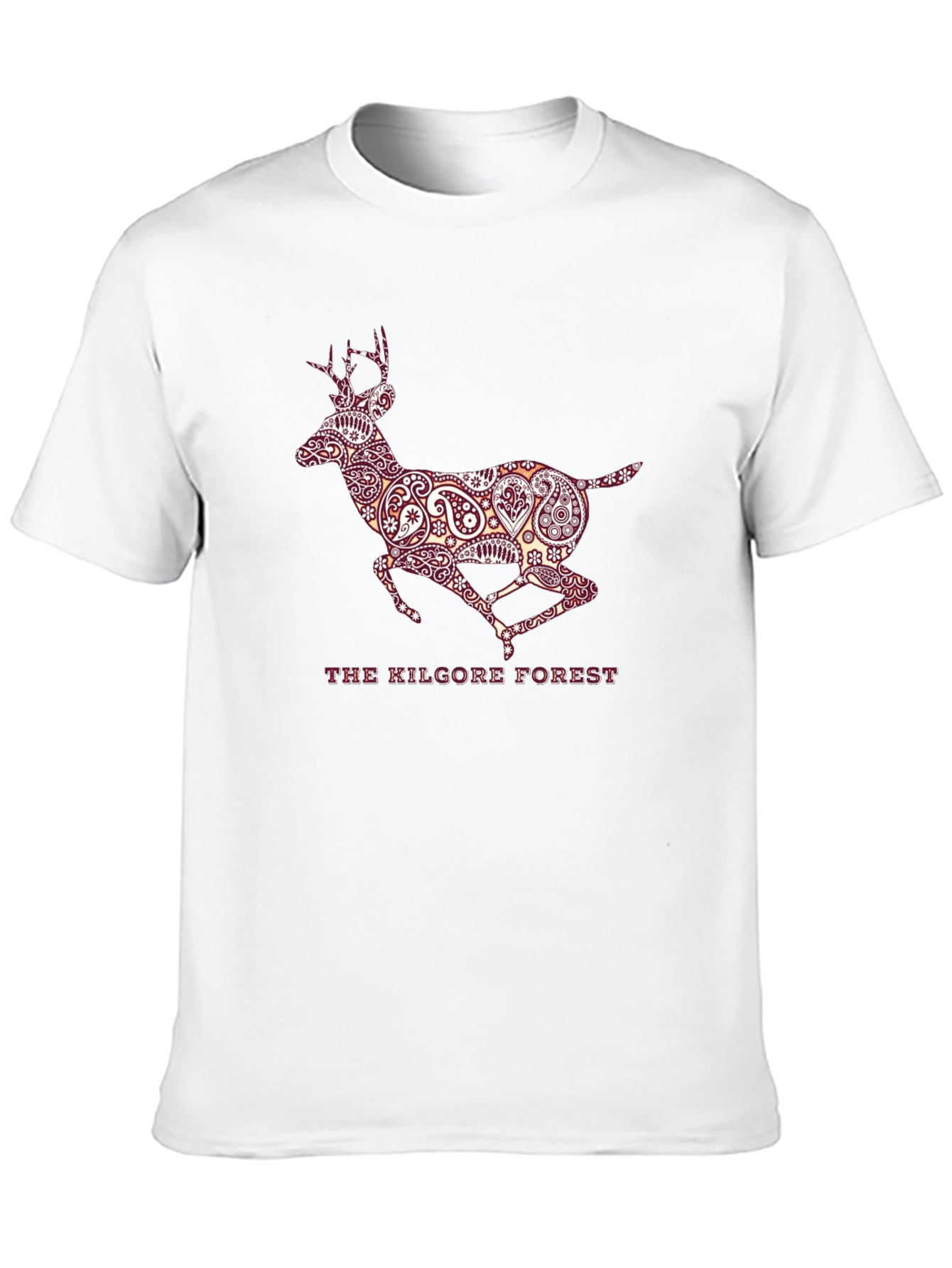 Kilgore Forest Deer Graphic T-Shirt - Black