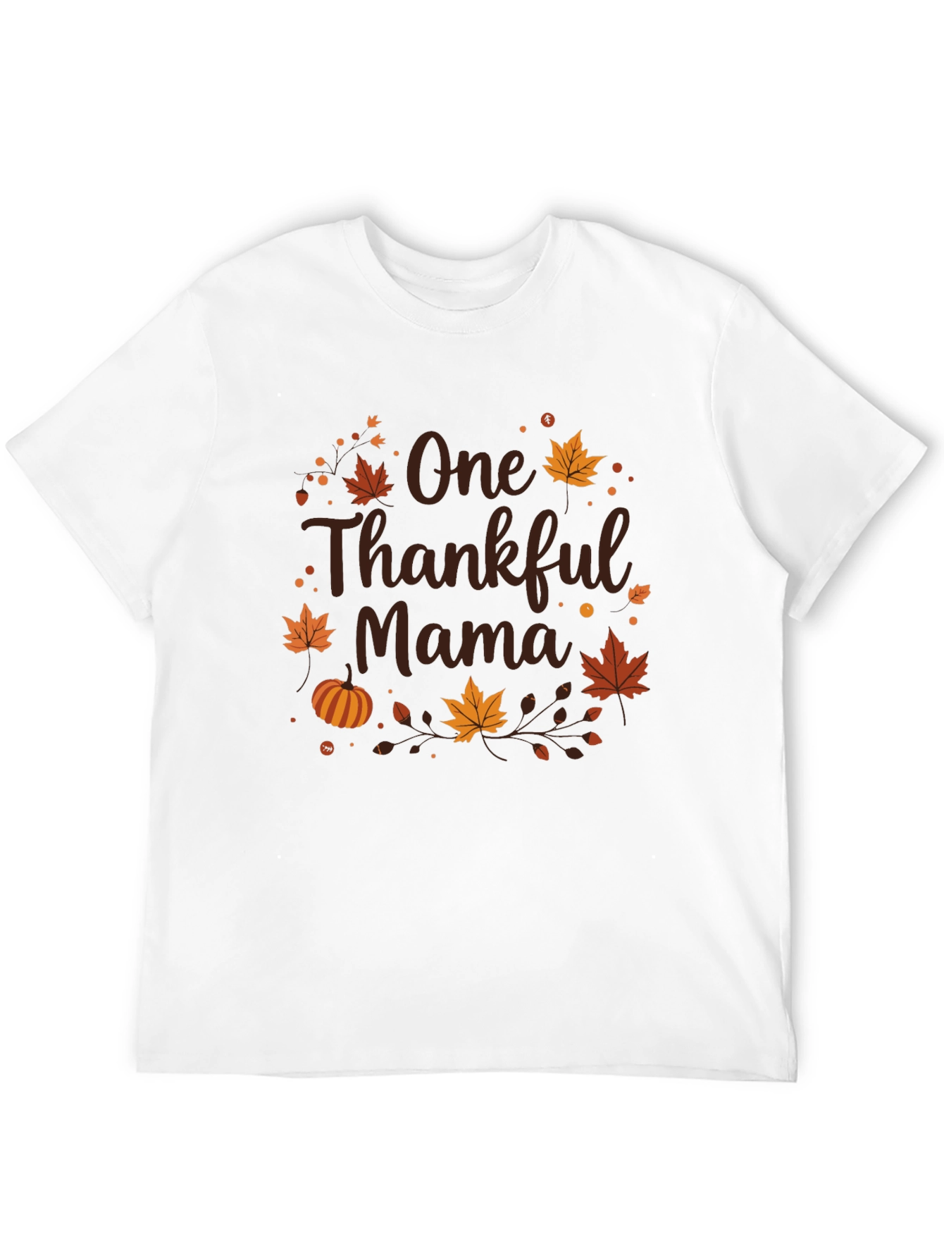 One Thankful Mama T-Shirt - Thanksgiving Tee