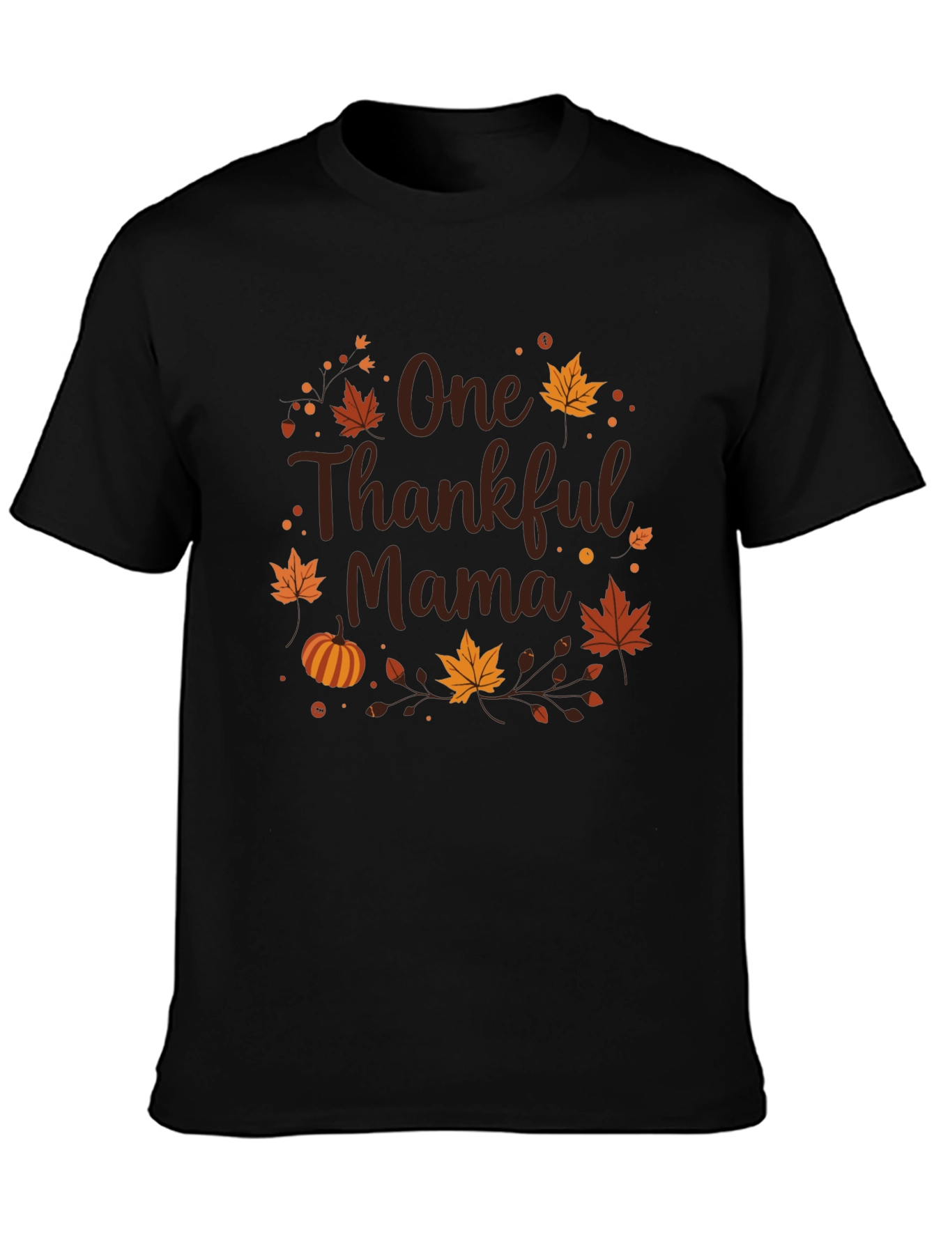 One Thankful Mama T-Shirt - Thanksgiving Tee