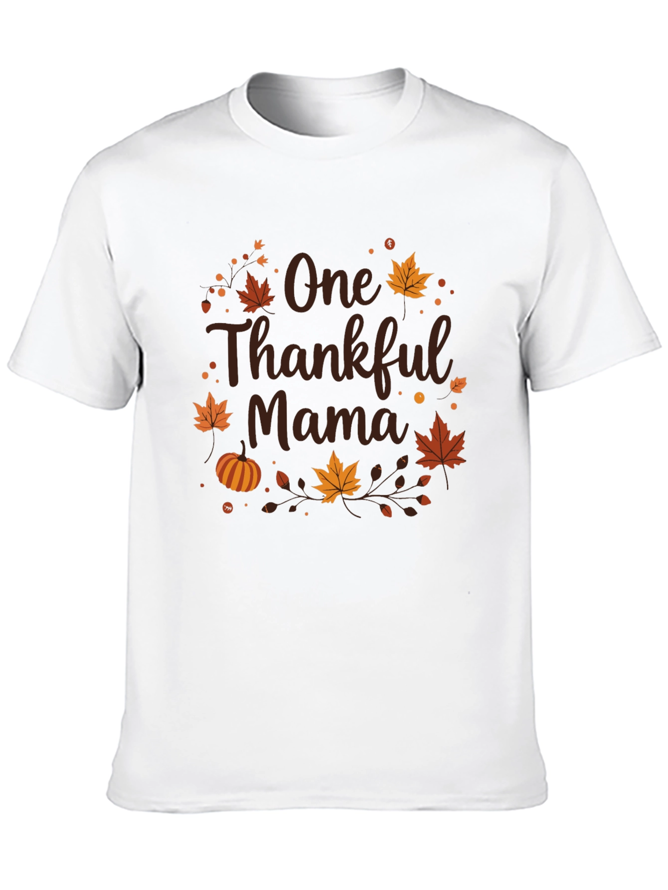 One Thankful Mama T-Shirt - Thanksgiving Tee