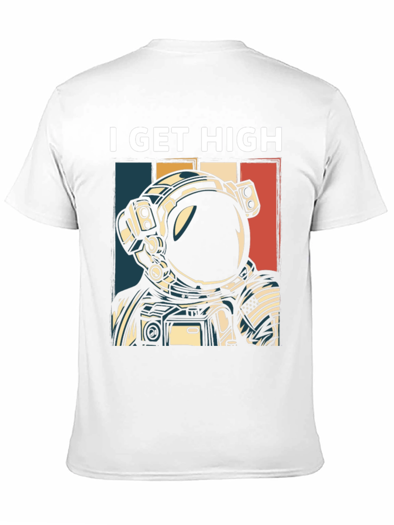 I Get High Astronaut Graphic T-Shirt