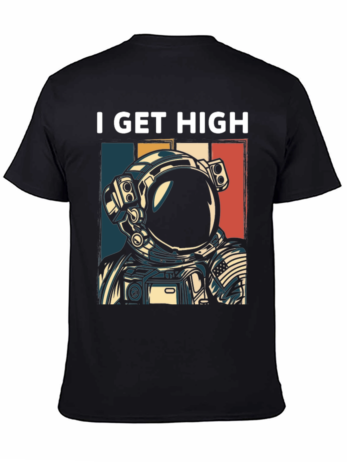 I Get High Astronaut Graphic T-Shirt