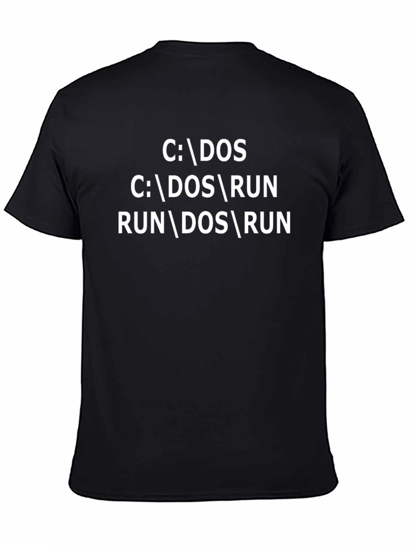 DOS Command Line T-Shirt - Retro Geek Tee