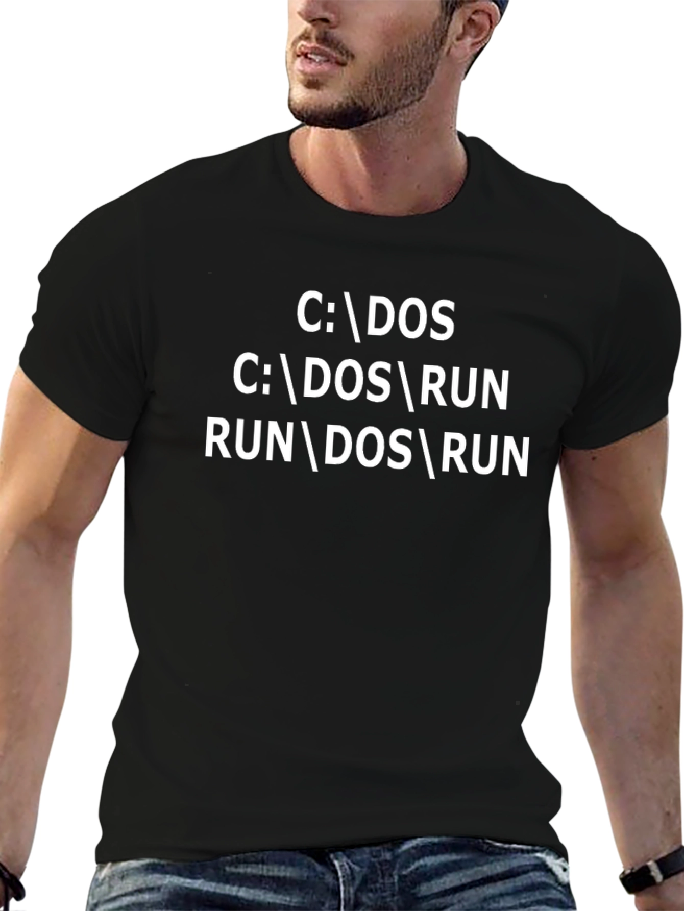 DOS Command Line T-Shirt - Retro Geek Tee