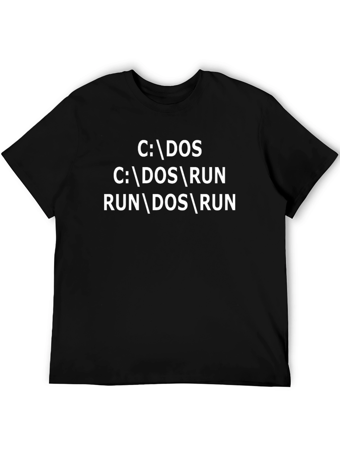 DOS Command Line T-Shirt - Retro Geek Tee
