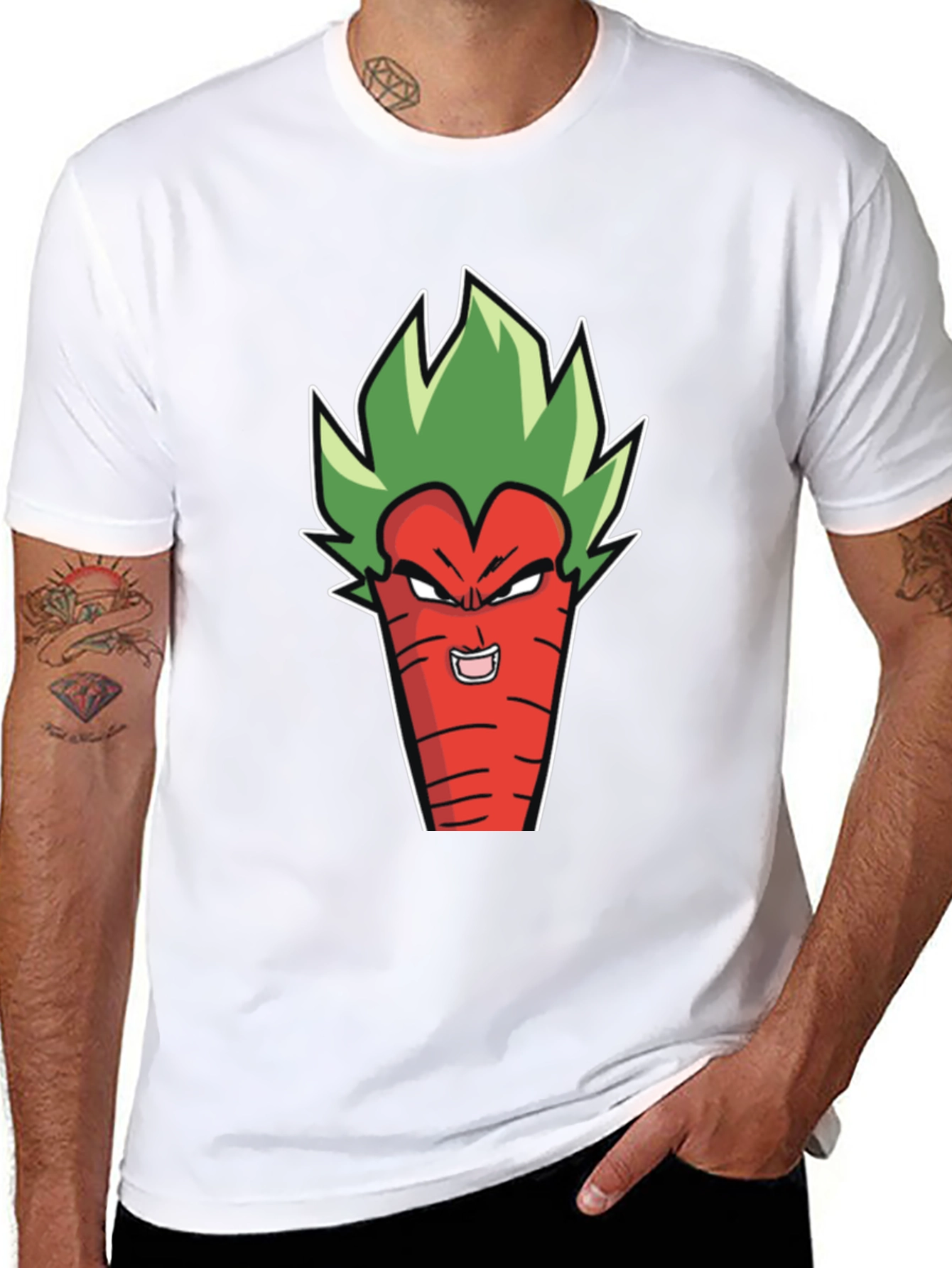 Anime Carrot Funny Graphic Tee