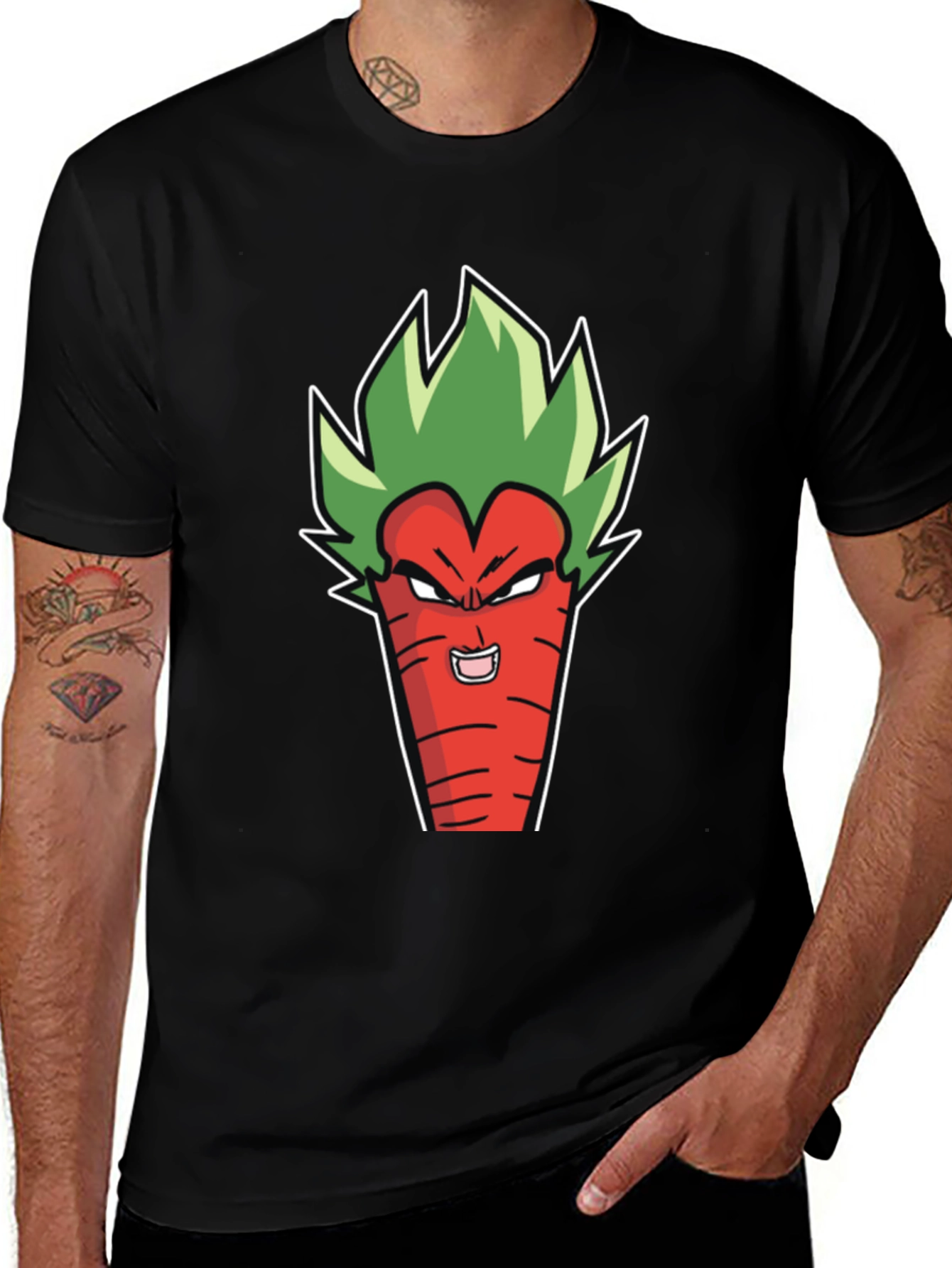 Anime Carrot Funny Graphic Tee