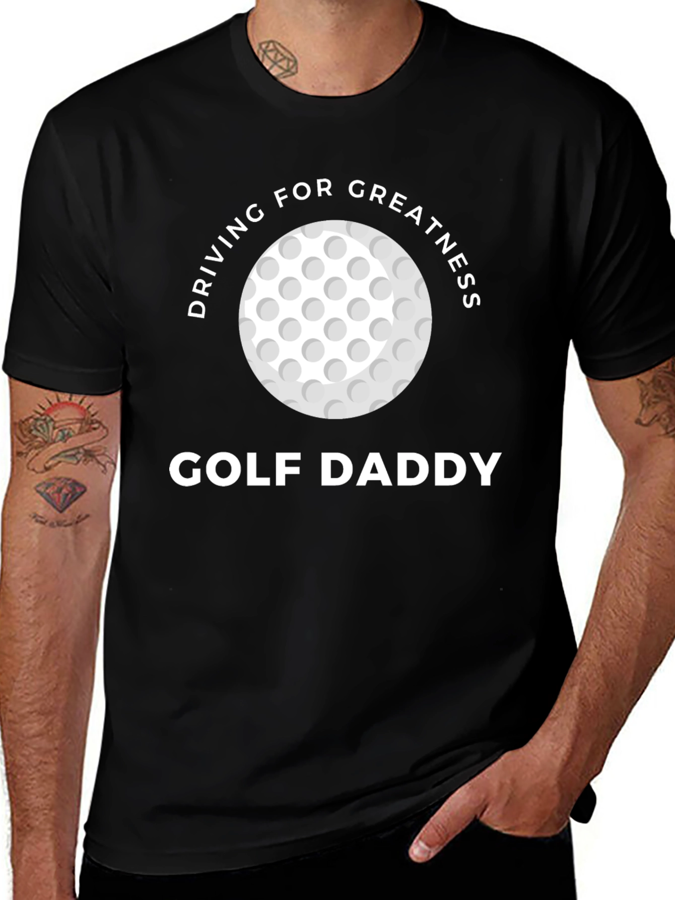 Golf Daddy T-Shirt - Driving For Greatness Tee