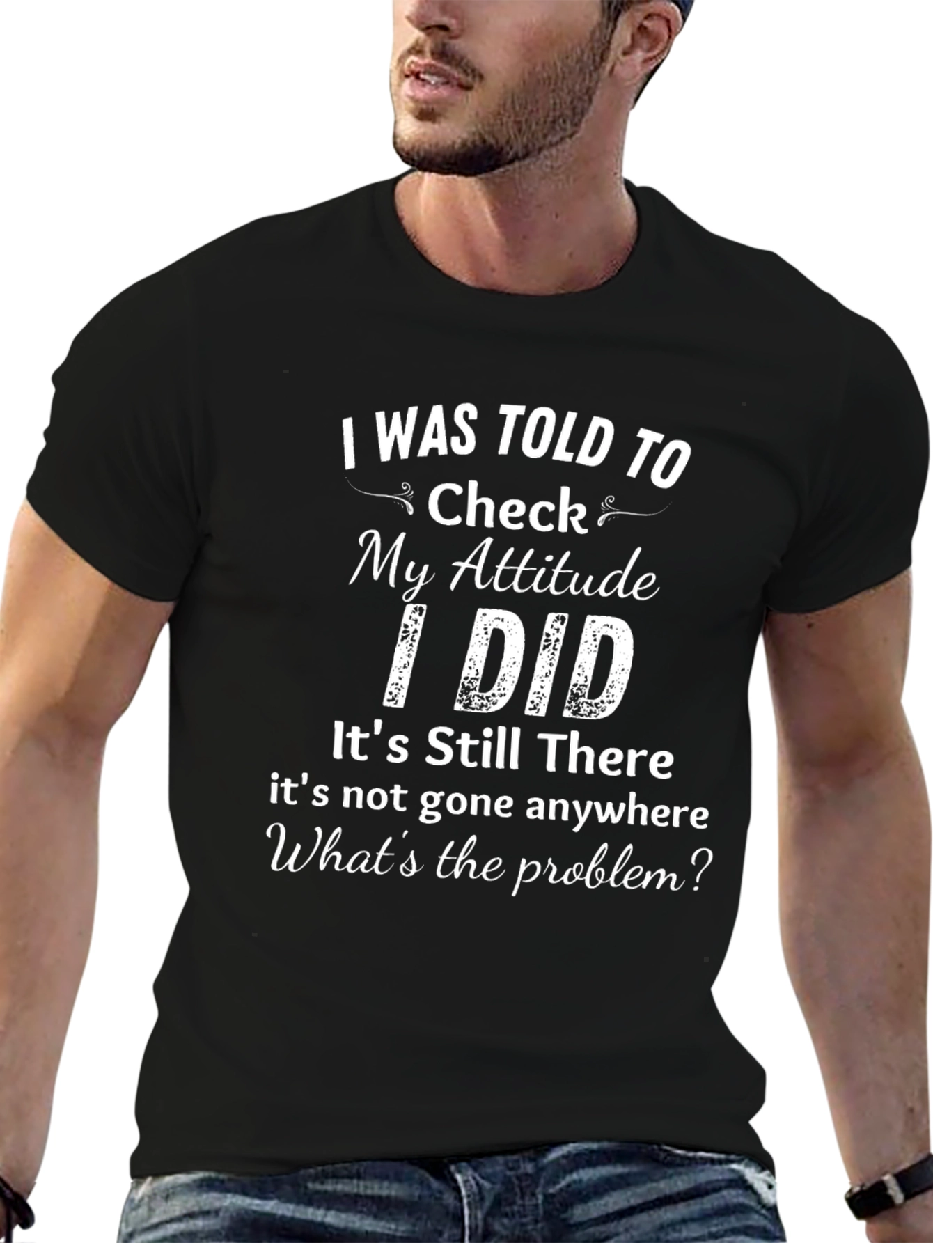 Attitude Check T-Shirt - Funny Graphic Tee