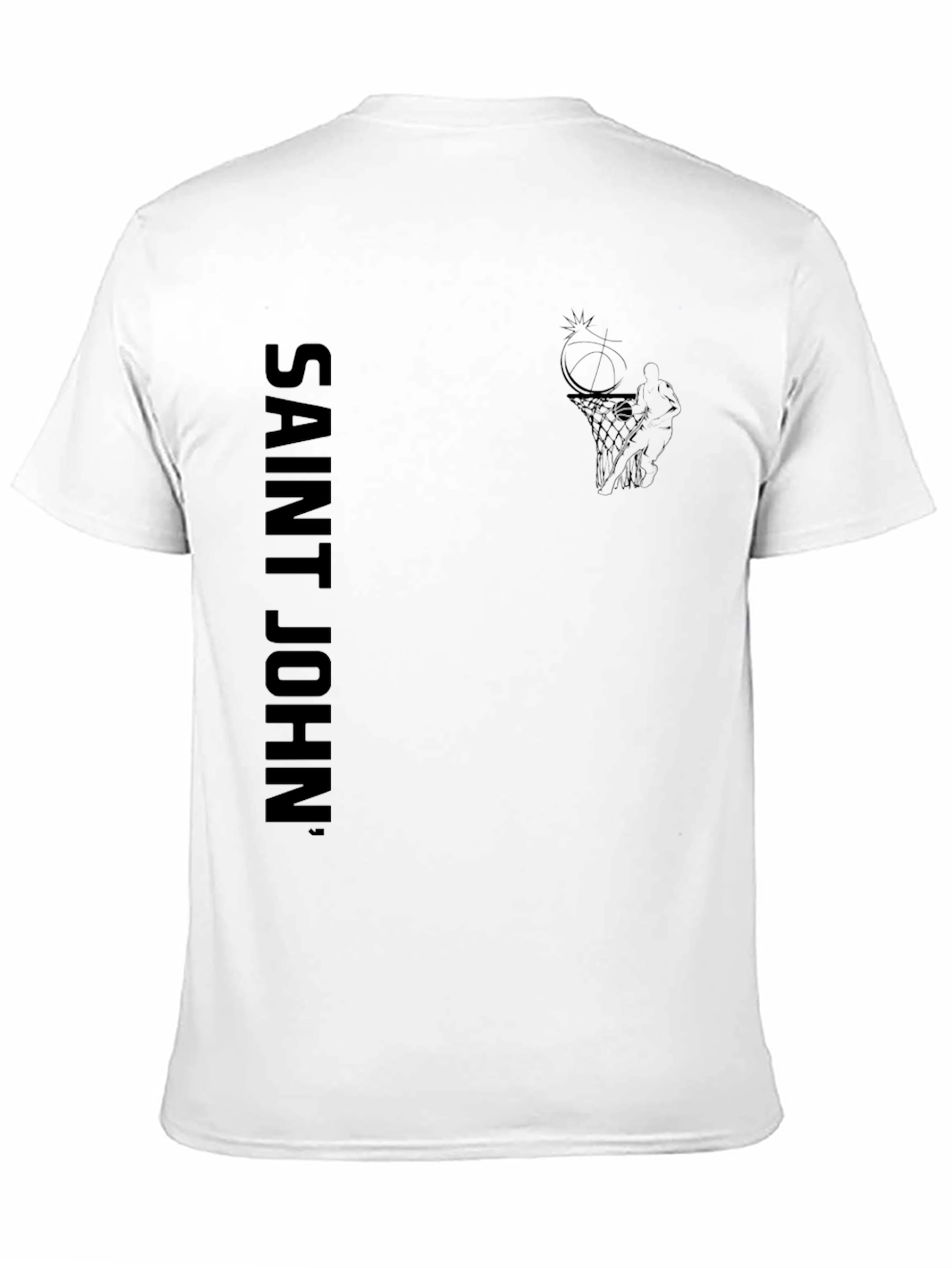 Saint John Black Graphic Tee