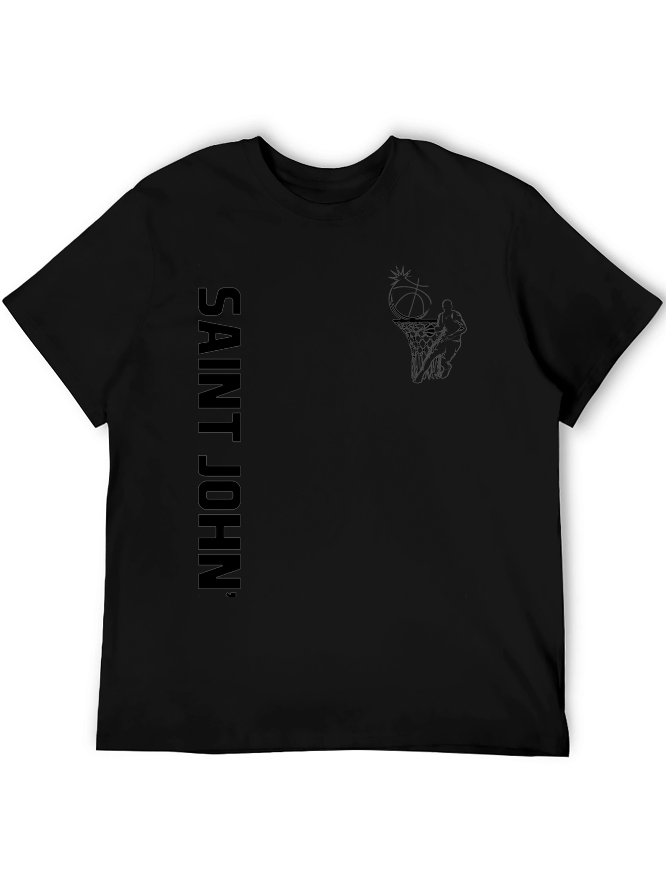 Saint John Black Graphic Tee