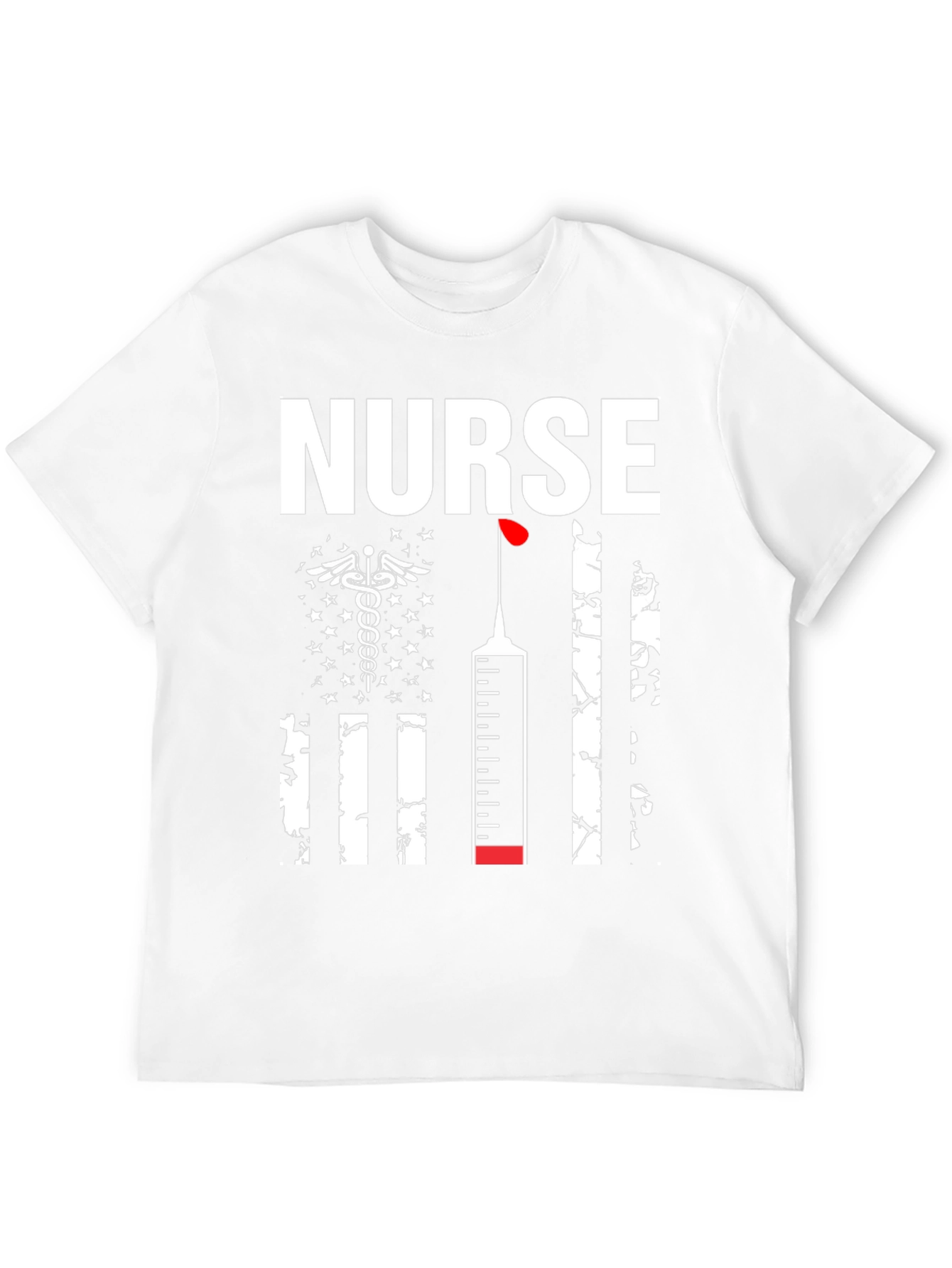 Nurse American Flag Graphic Tee