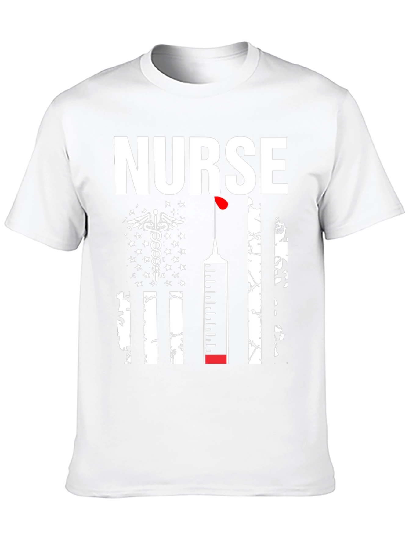 Nurse American Flag Graphic Tee