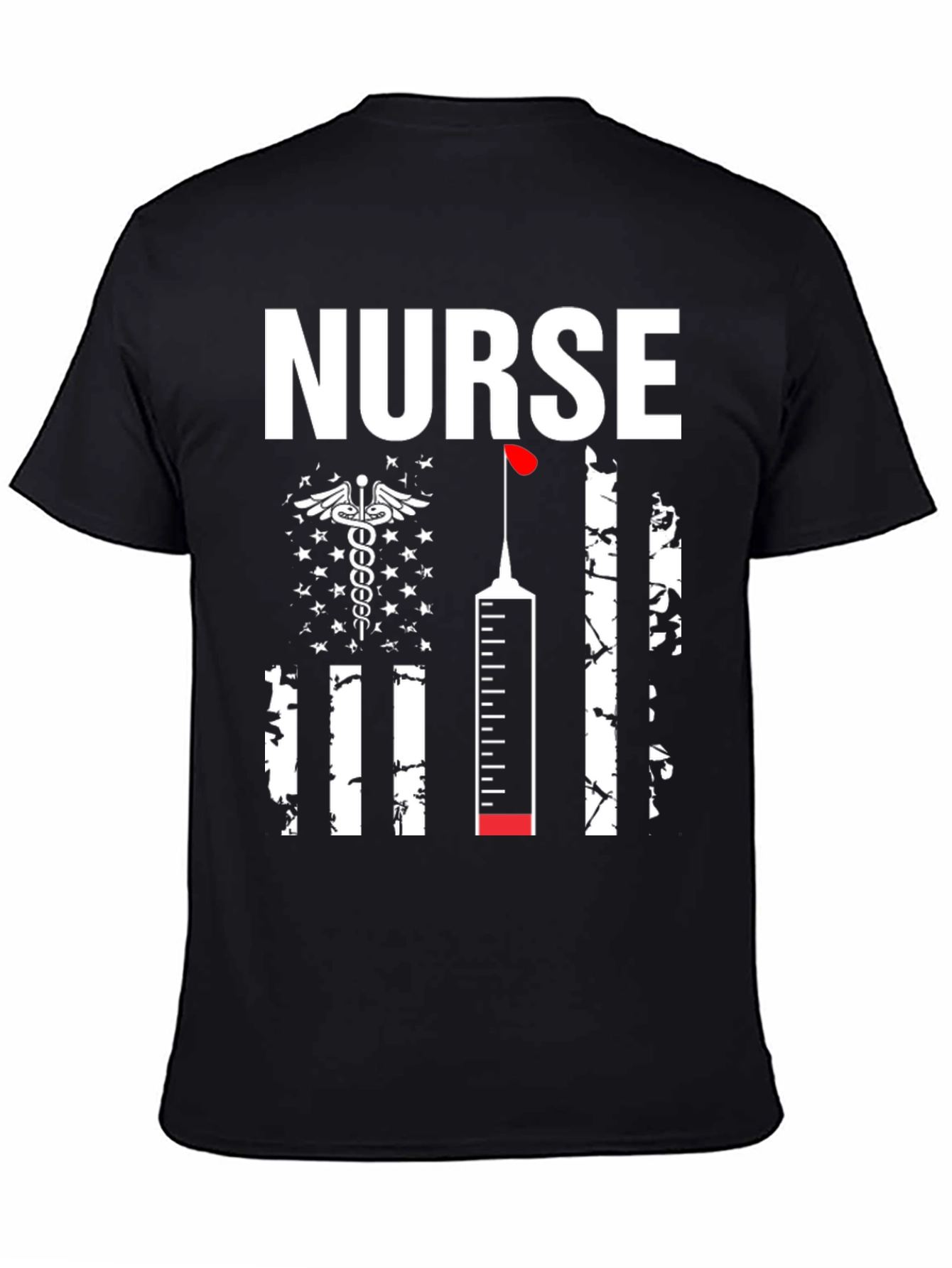 Nurse American Flag Graphic Tee