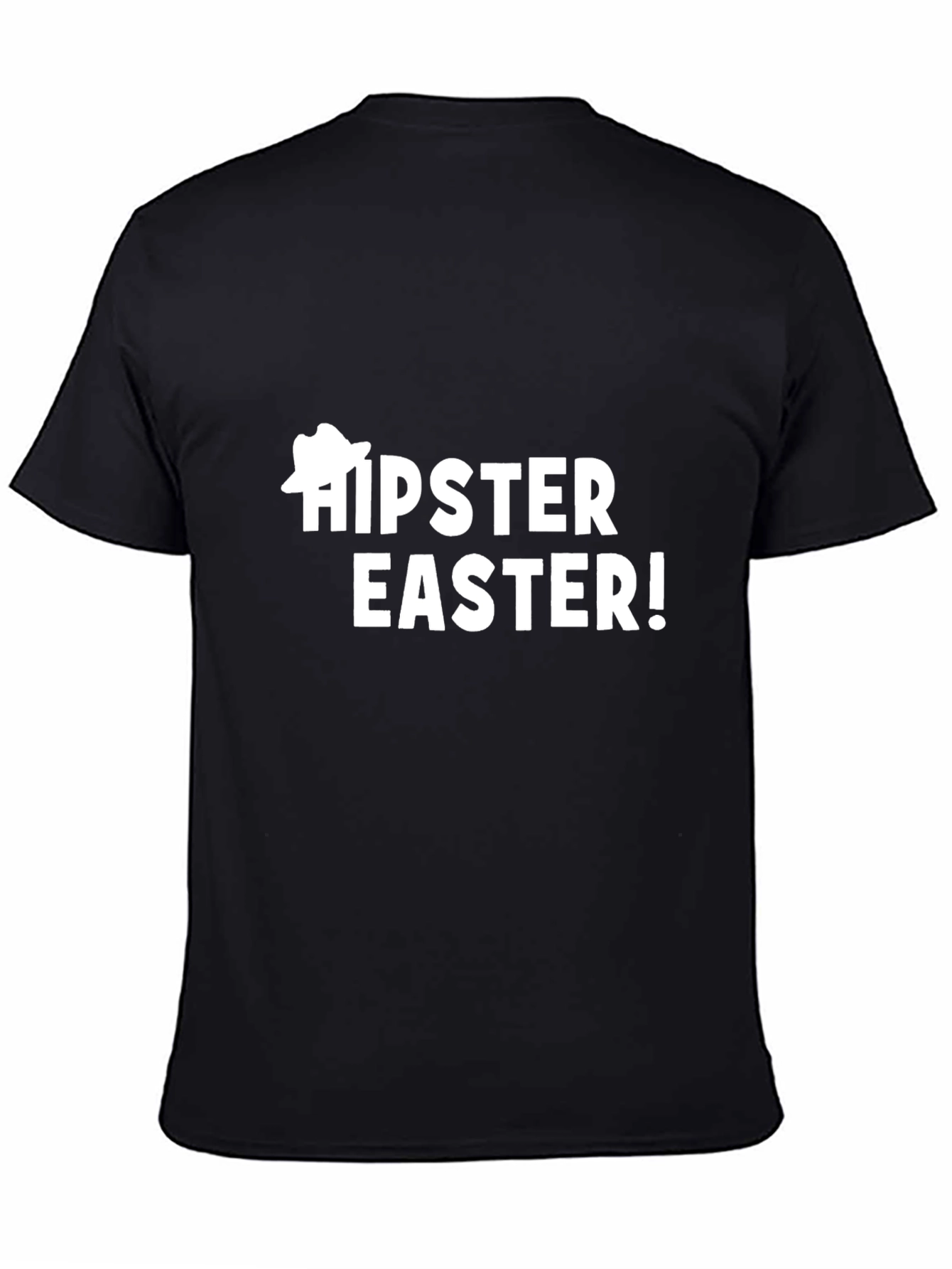 Hipster Easter Black T-Shirt