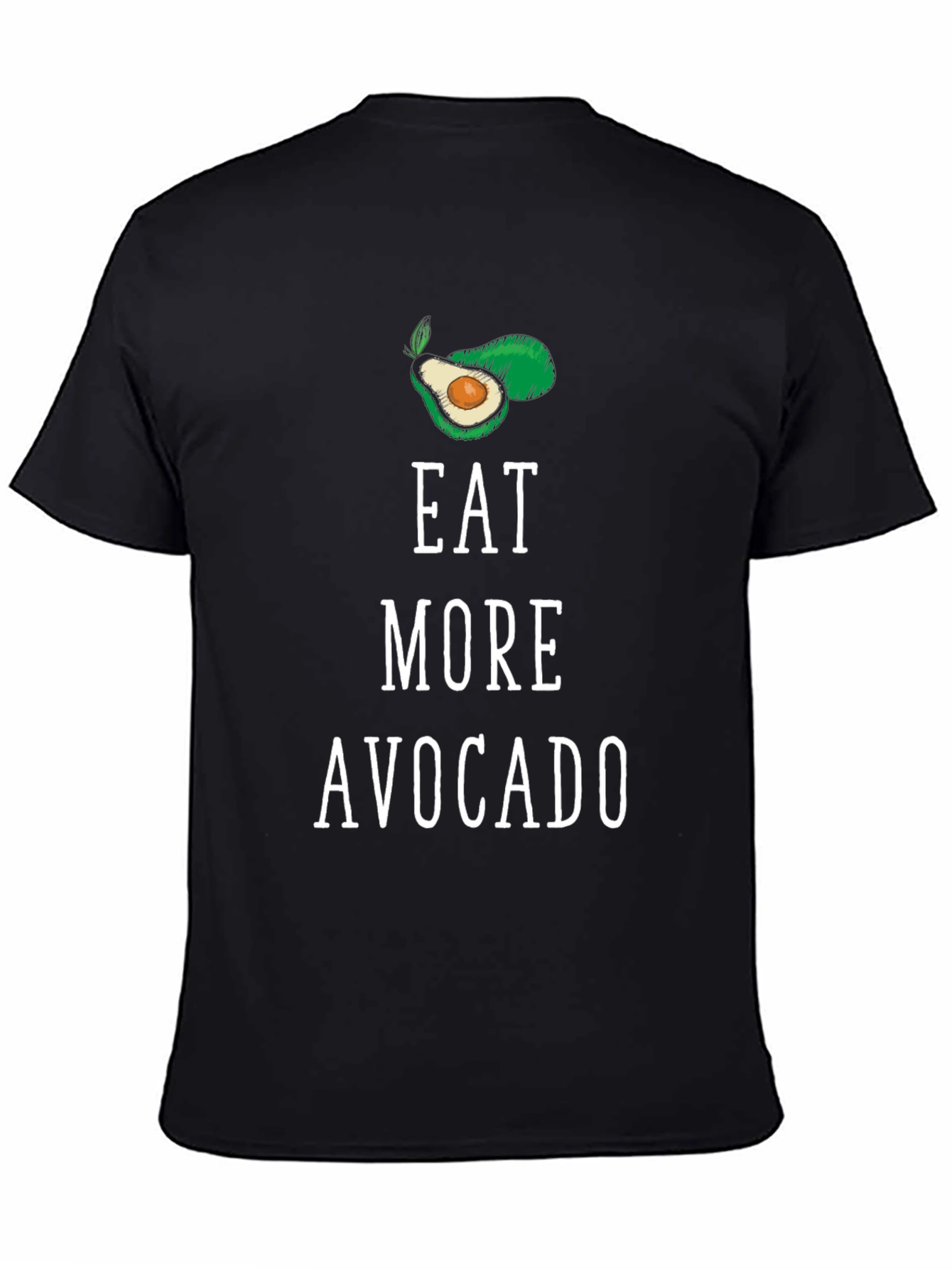 Eat More Avocado T-Shirt - Unisex Black Tee