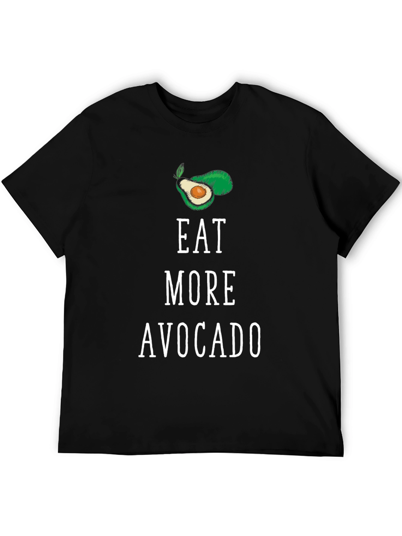 Eat More Avocado T-Shirt - Unisex Black Tee