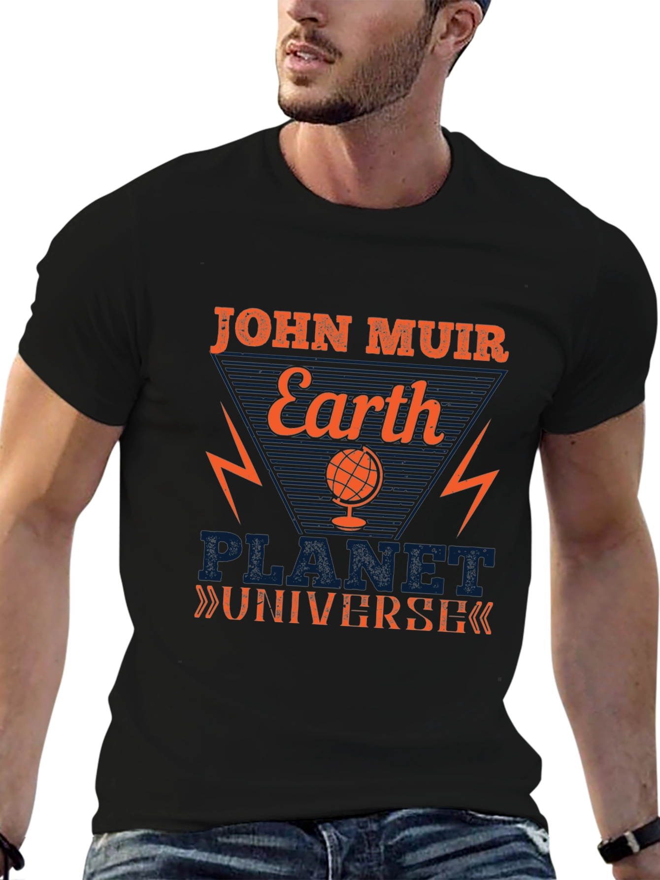 John Muir Earth Planet Universe Graphic Tee