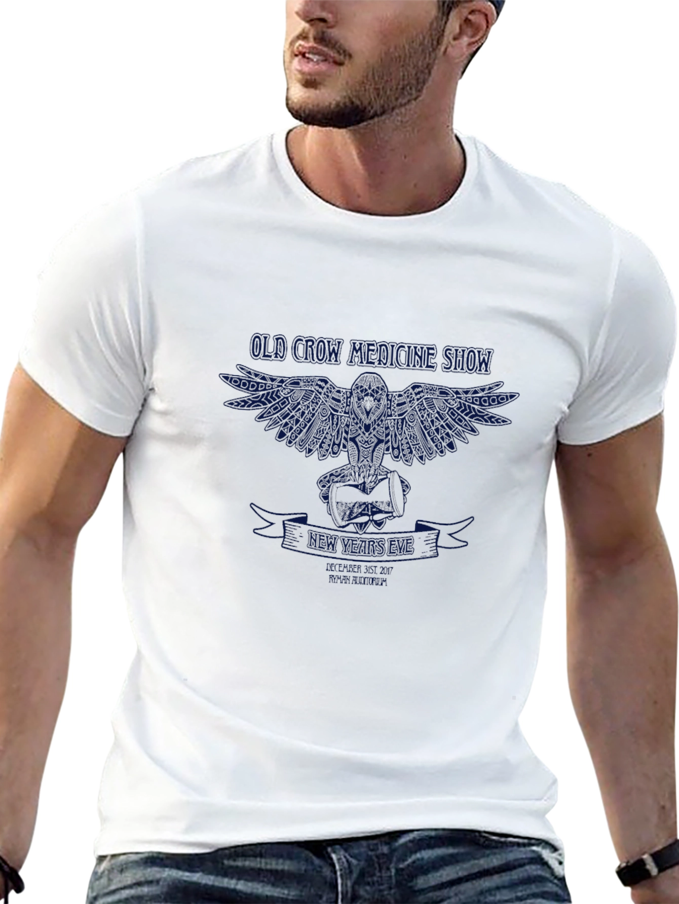 Mens Black Graphic Tee - Old Crow Medicine Show