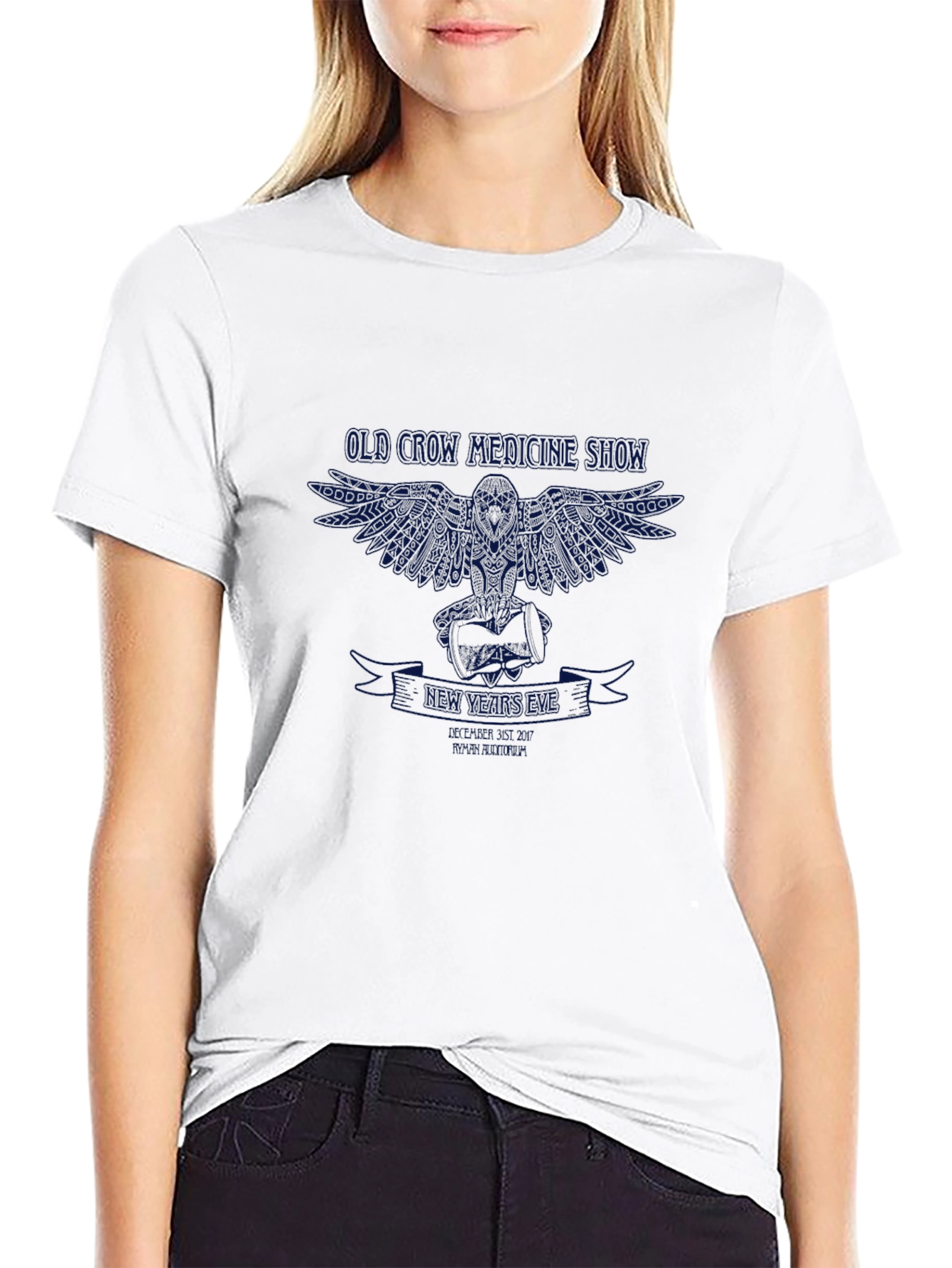 Mens Black Graphic Tee - Old Crow Medicine Show