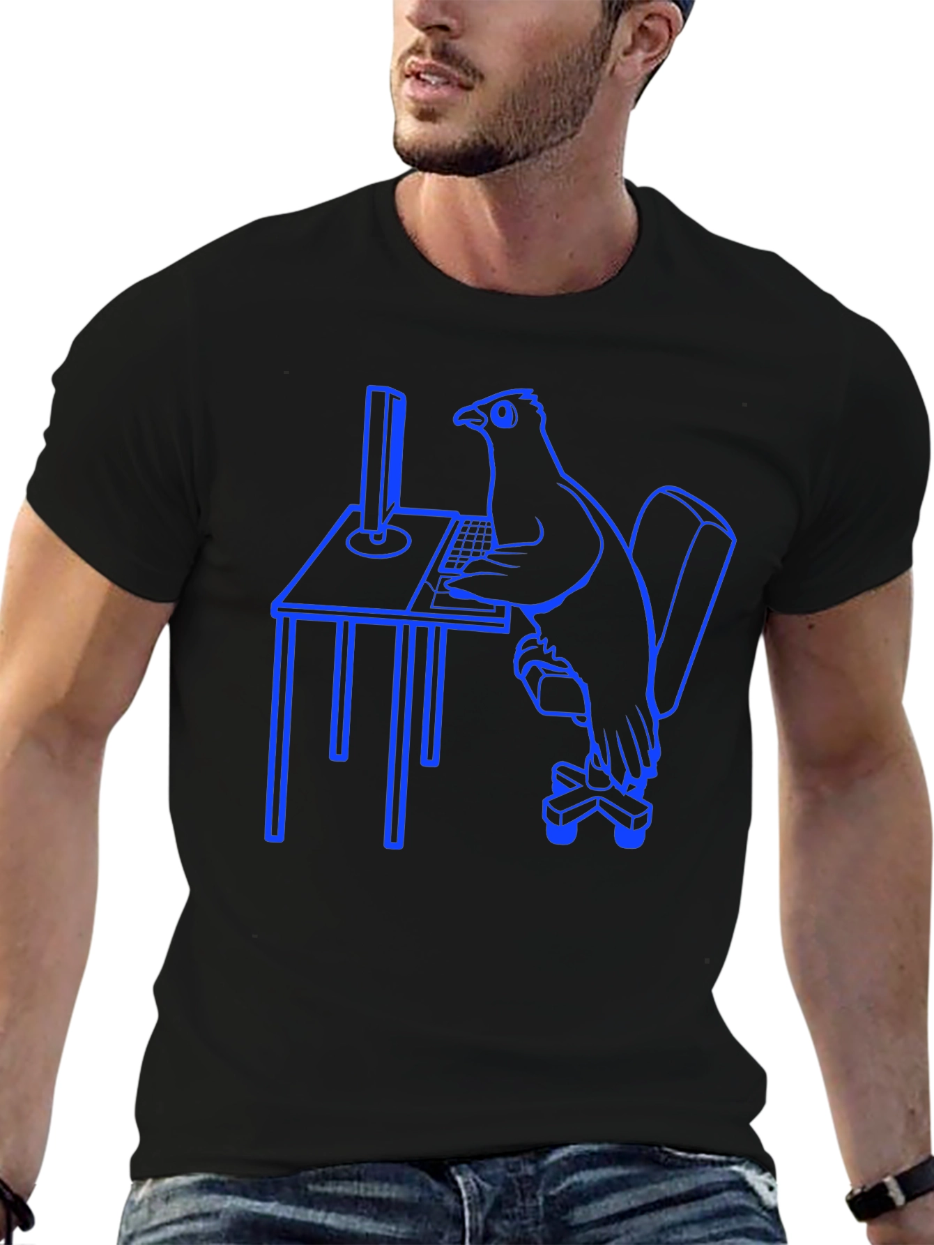 Programmer Pigeon Graphic Tee